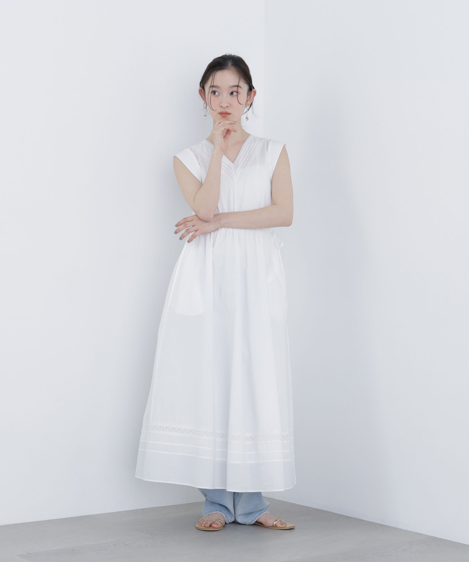  「〈N.〉ピンタックレースワンピース」|ワンピース|