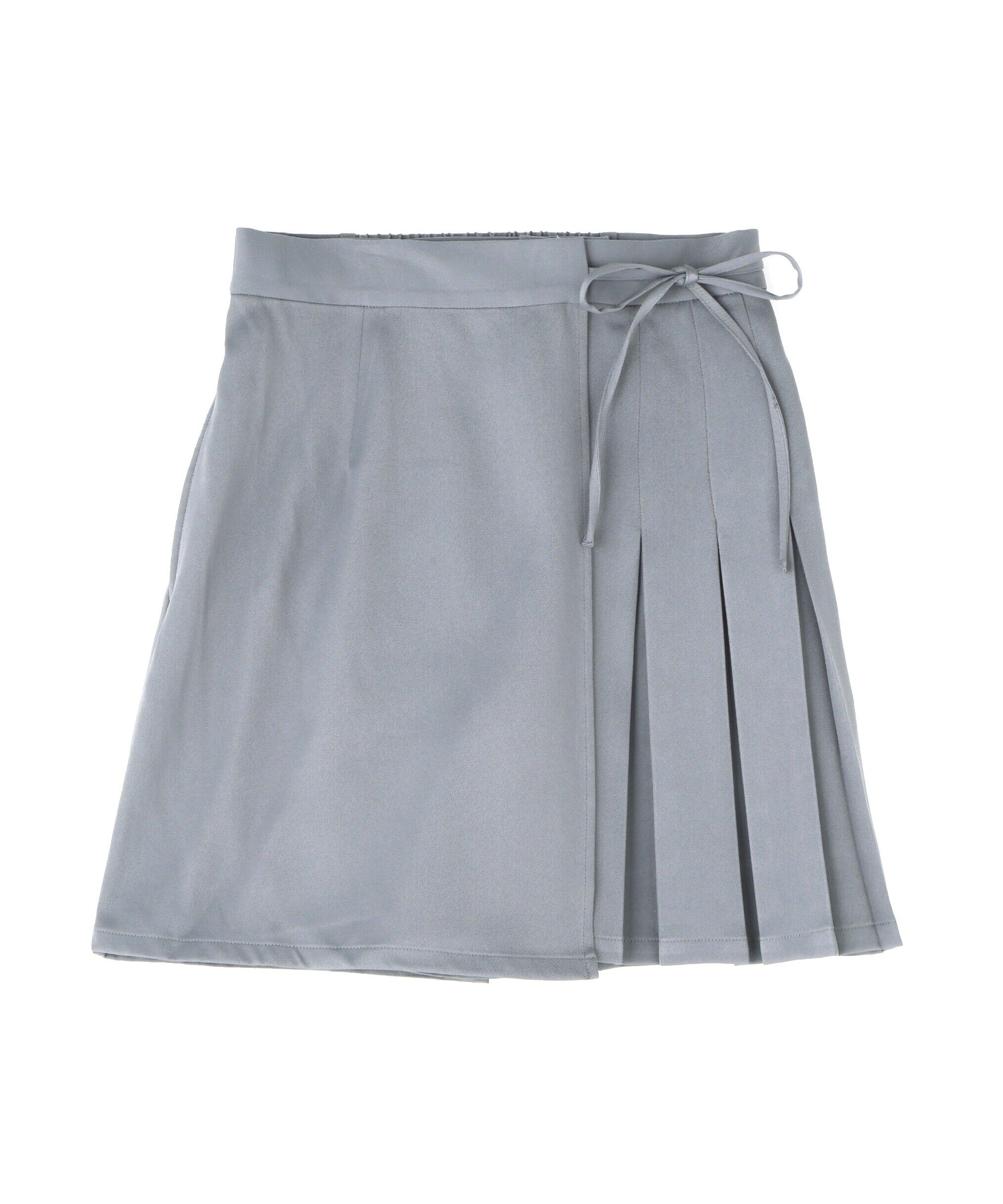  「サイドリボンラップスカートパンツ」|スカート|