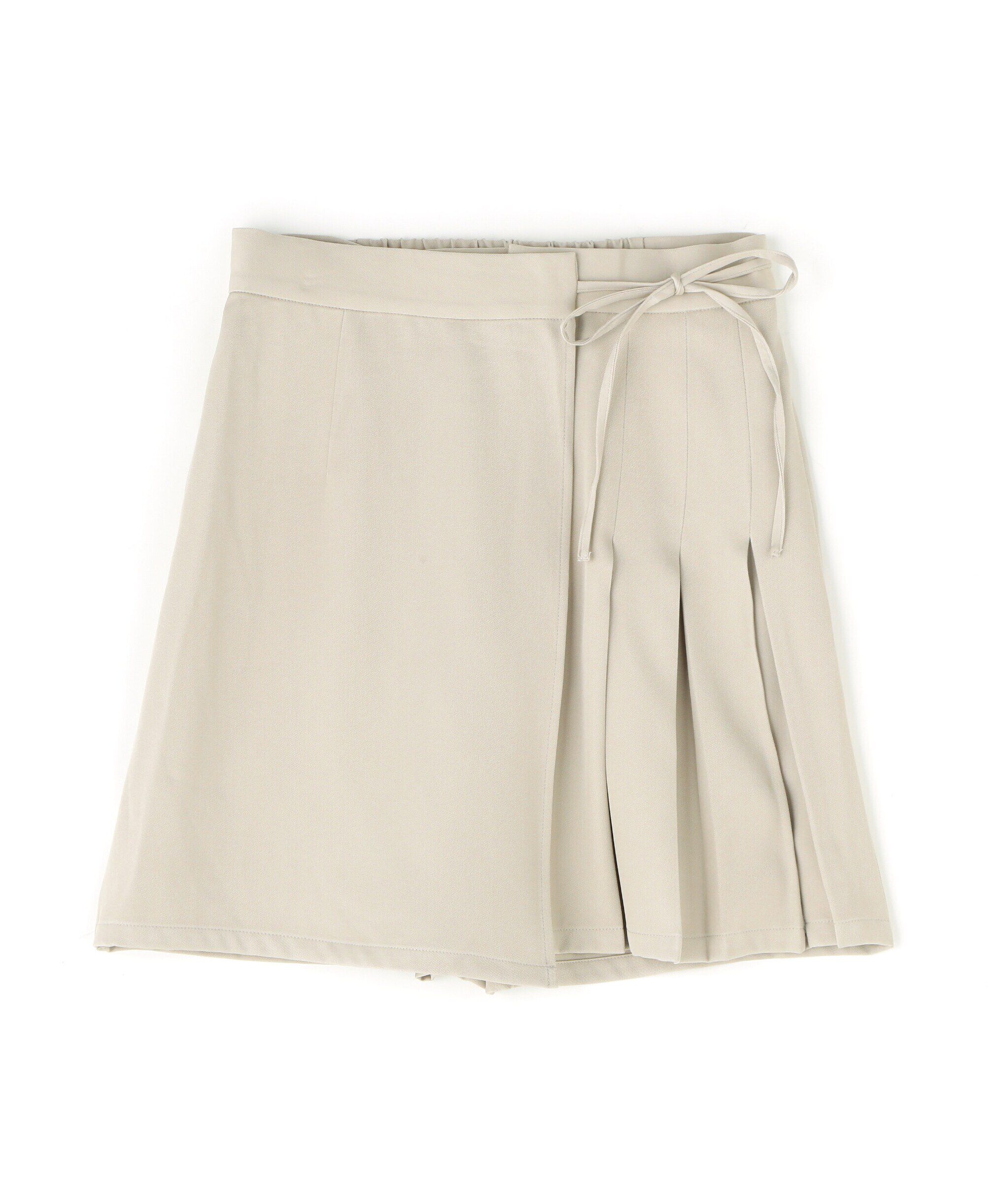  「サイドリボンラップスカートパンツ」|スカート|