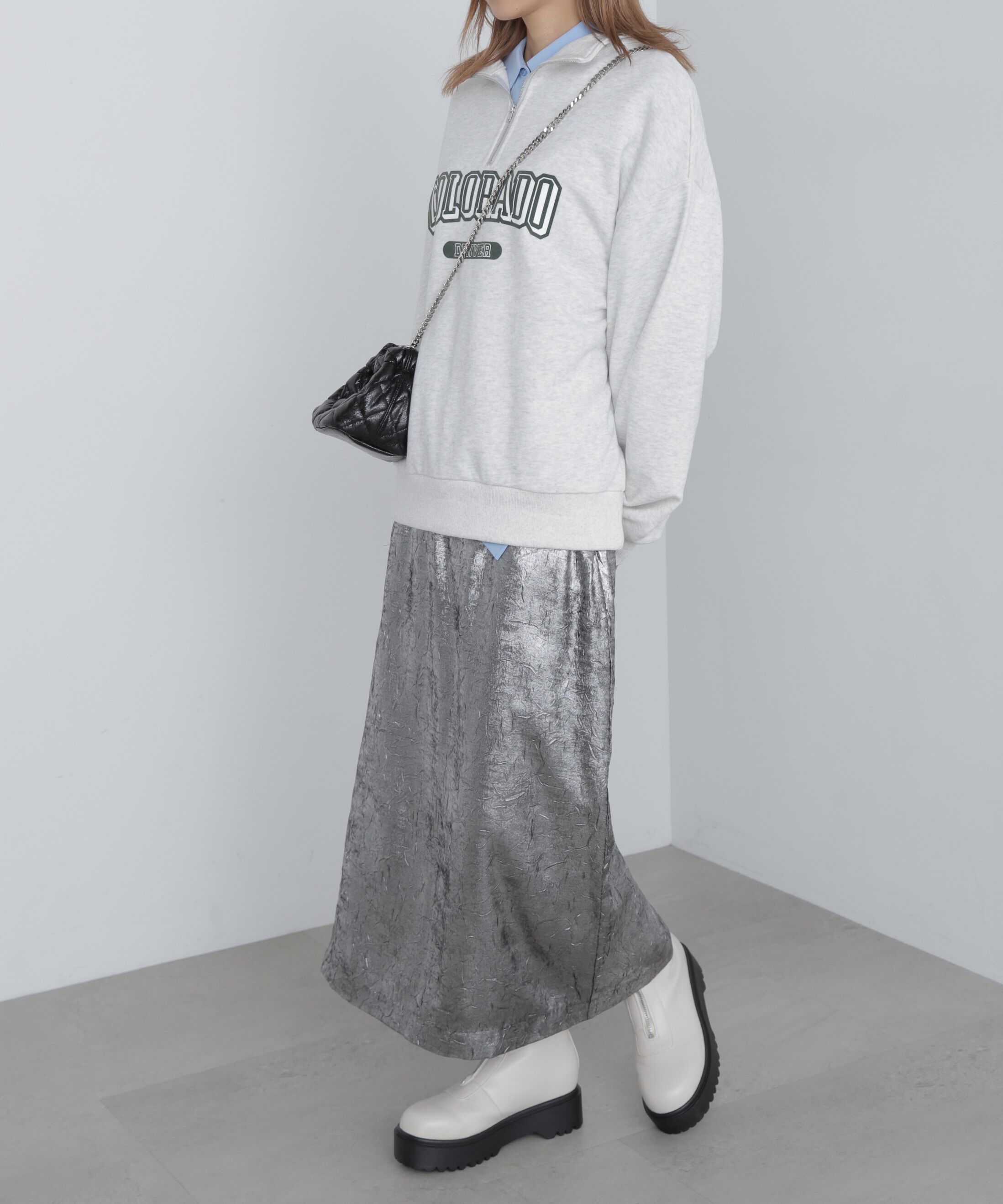  「箔ナロースカート」|スカート|