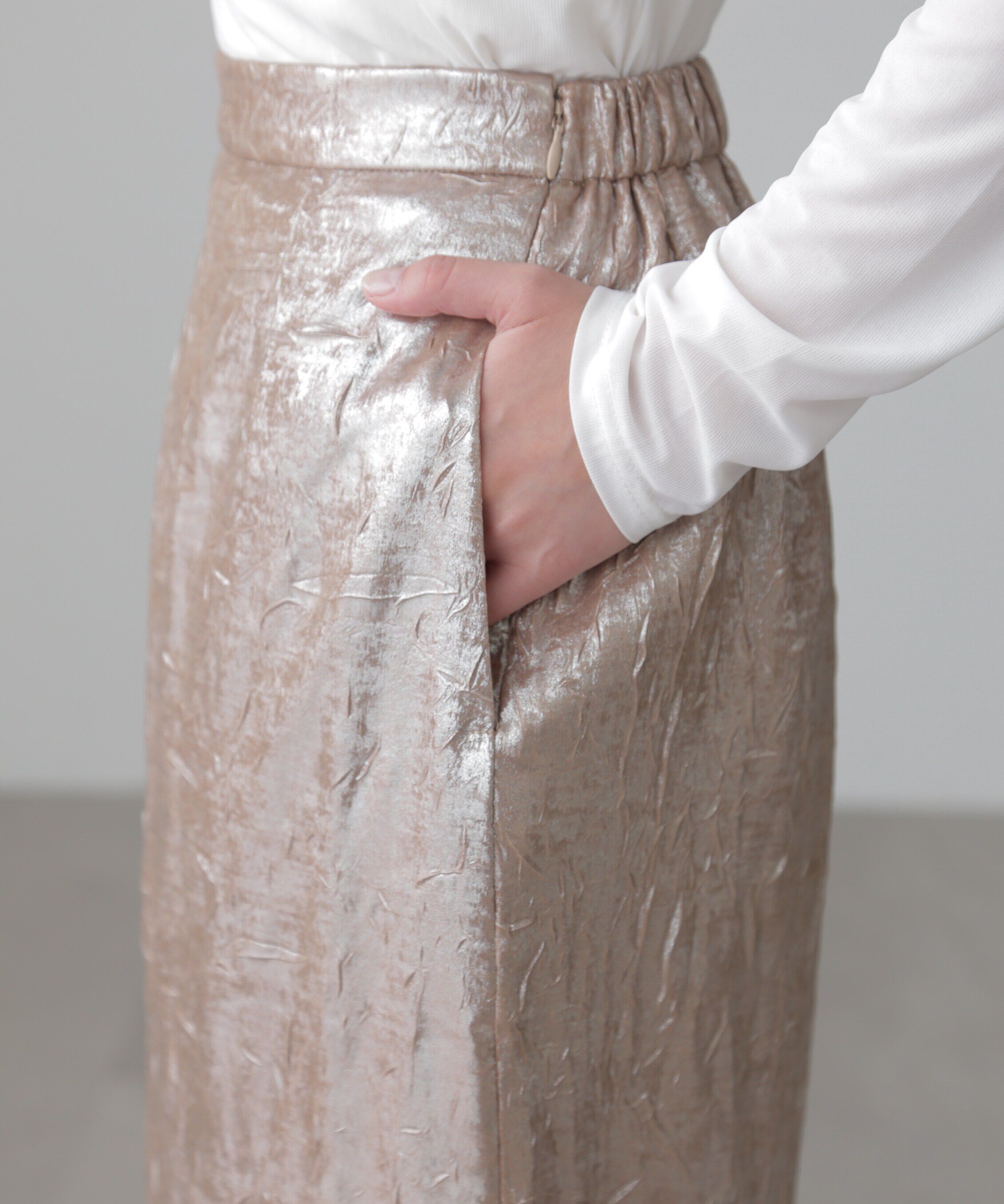  「箔ナロースカート」|スカート|