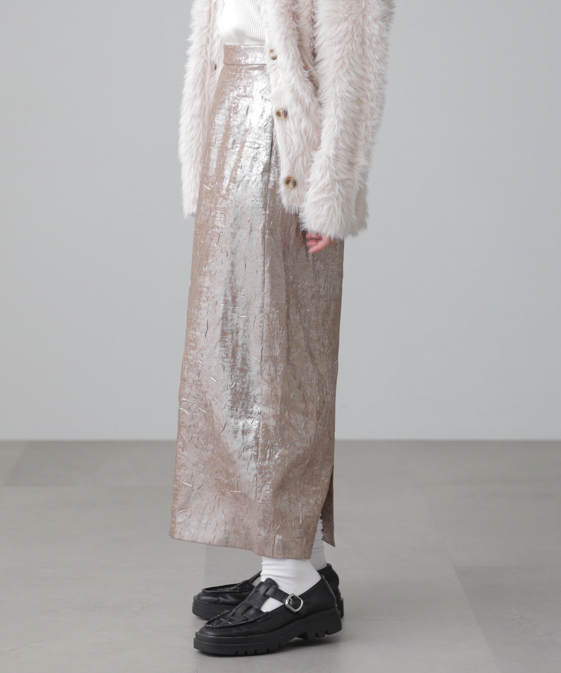  「箔ナロースカート」|スカート|