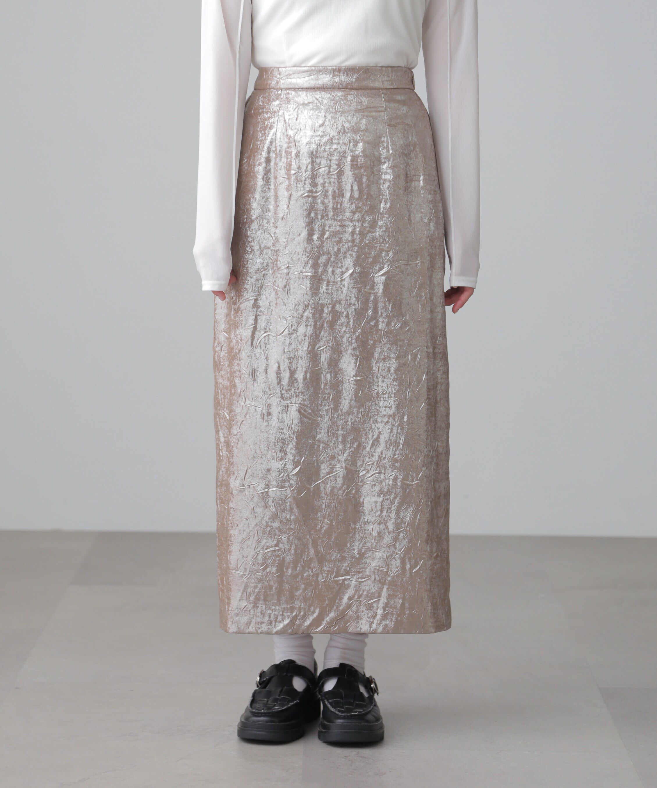  「箔ナロースカート」|スカート|