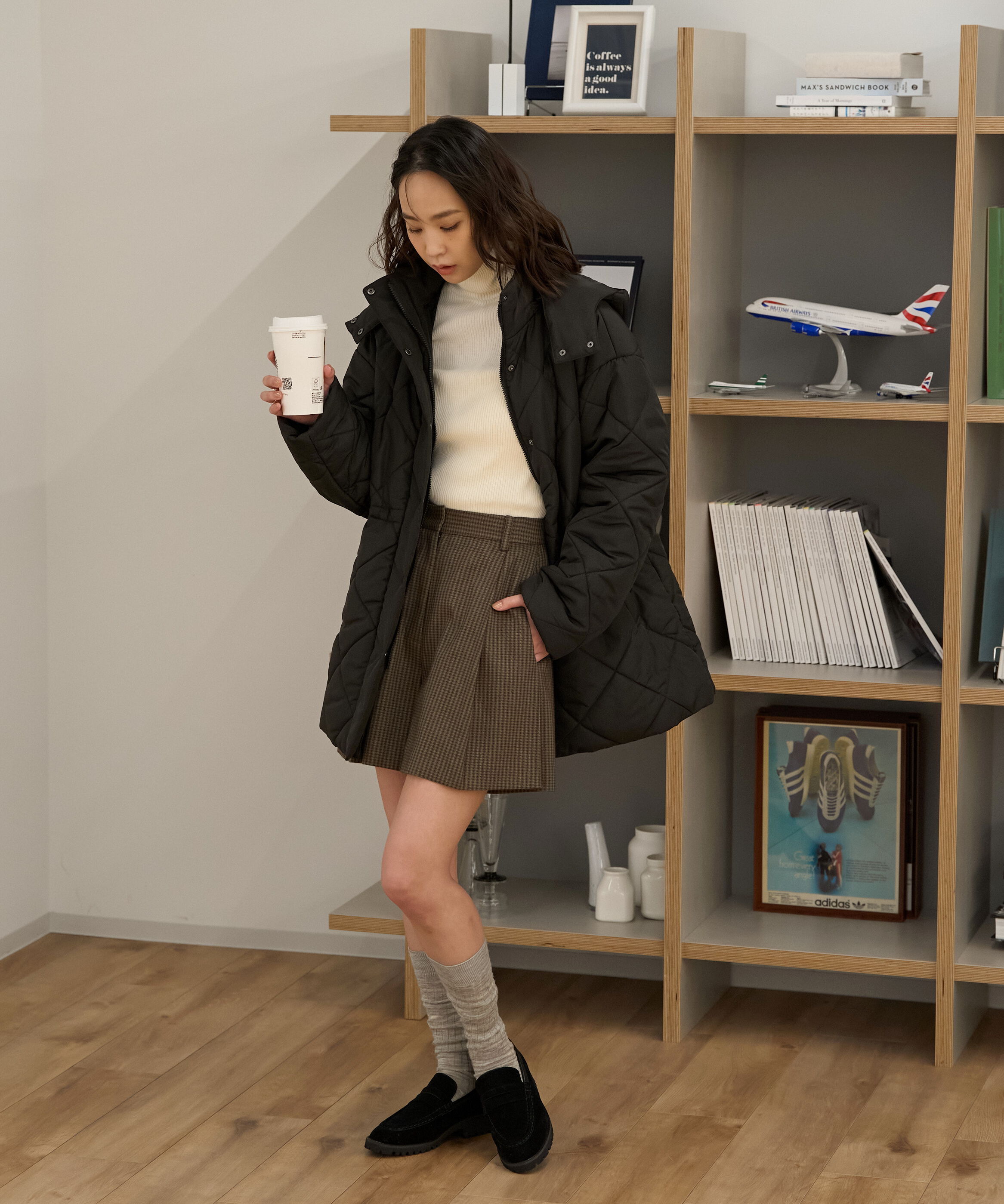  「ウエストドロストキルティングコート」|その他|