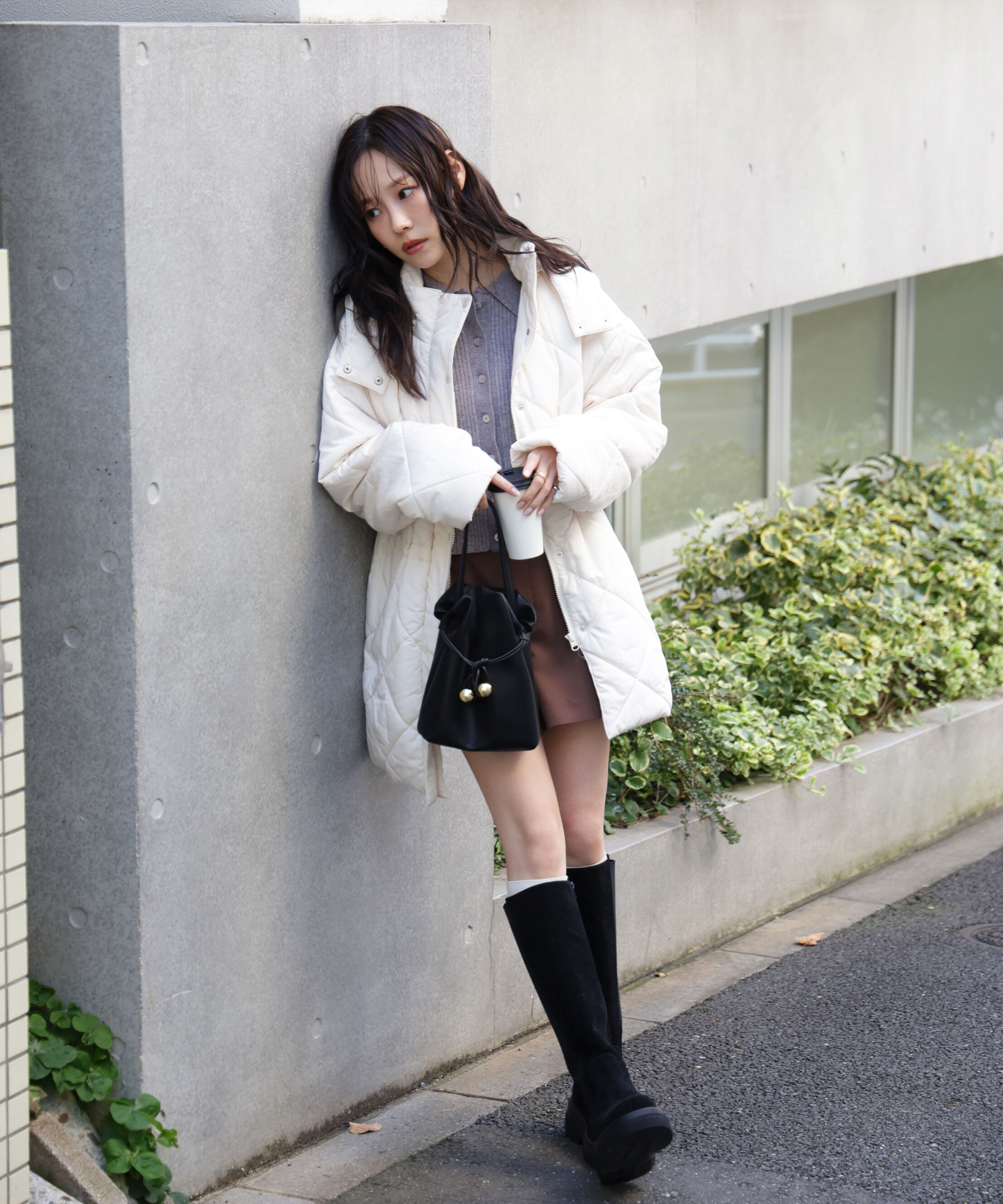  「ウエストドロストキルティングコート」|その他|