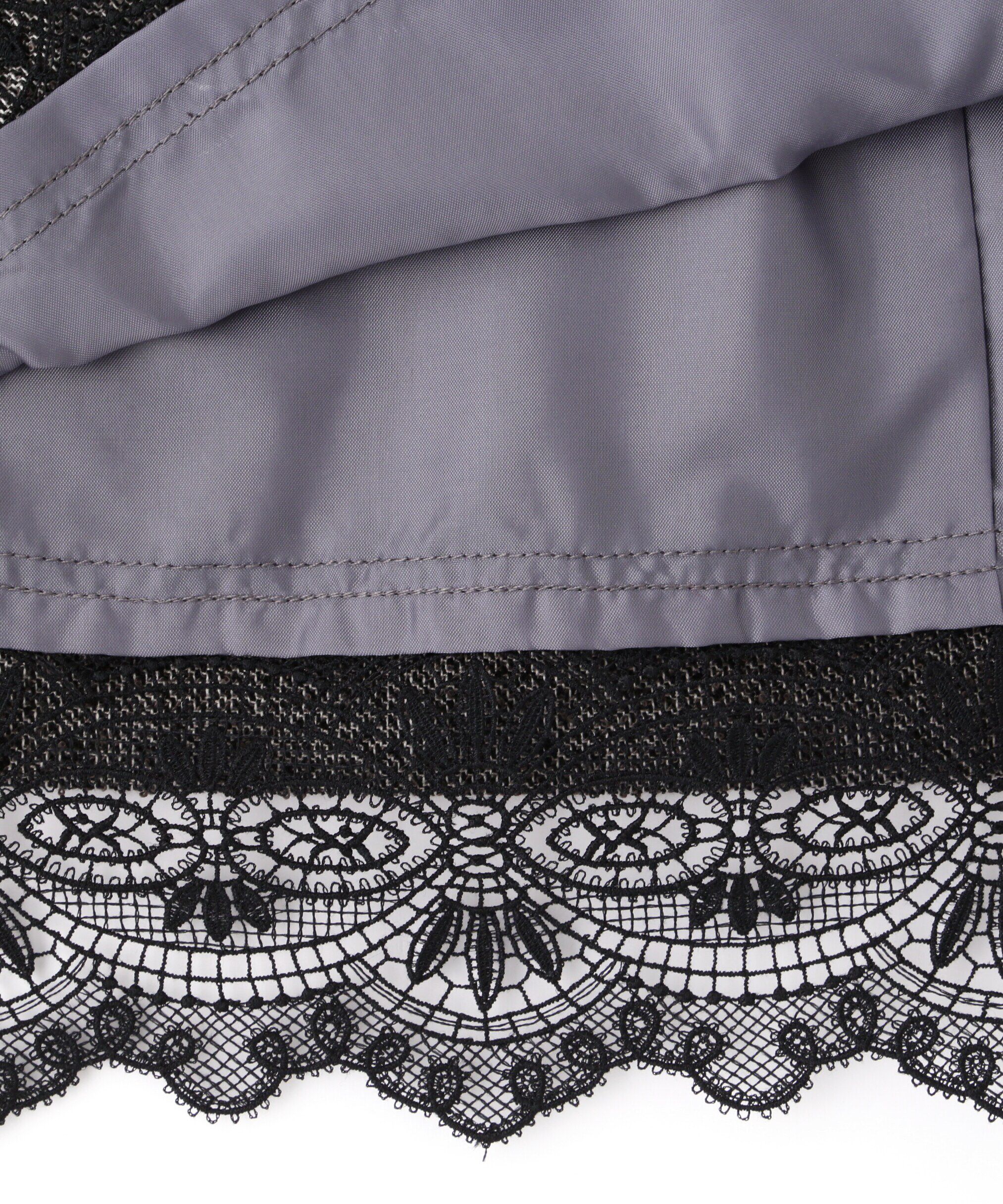  「ネップツイードヘムレースミニスカート」|スカート|