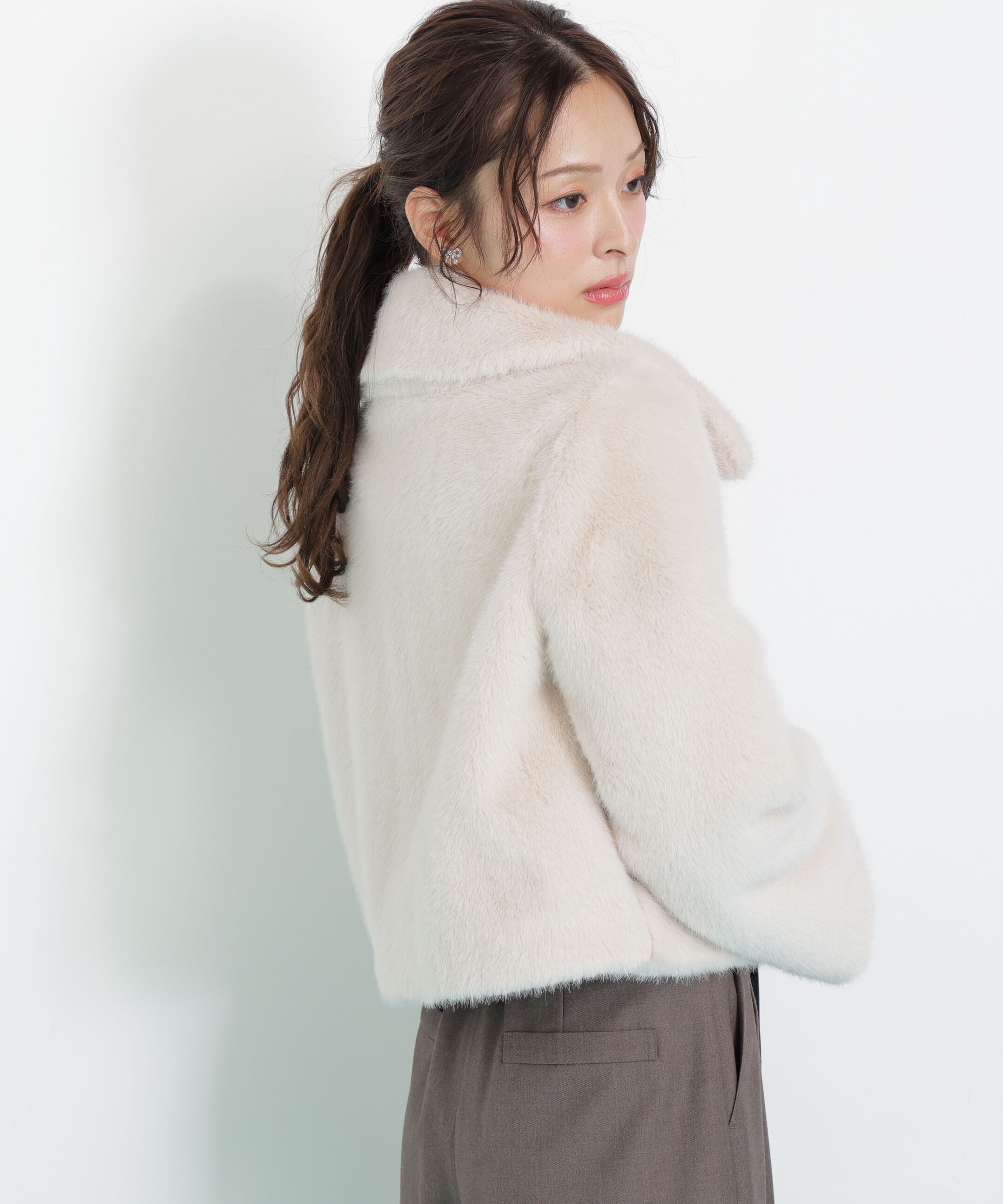  「フェイクファーショートジャケット」|その他|