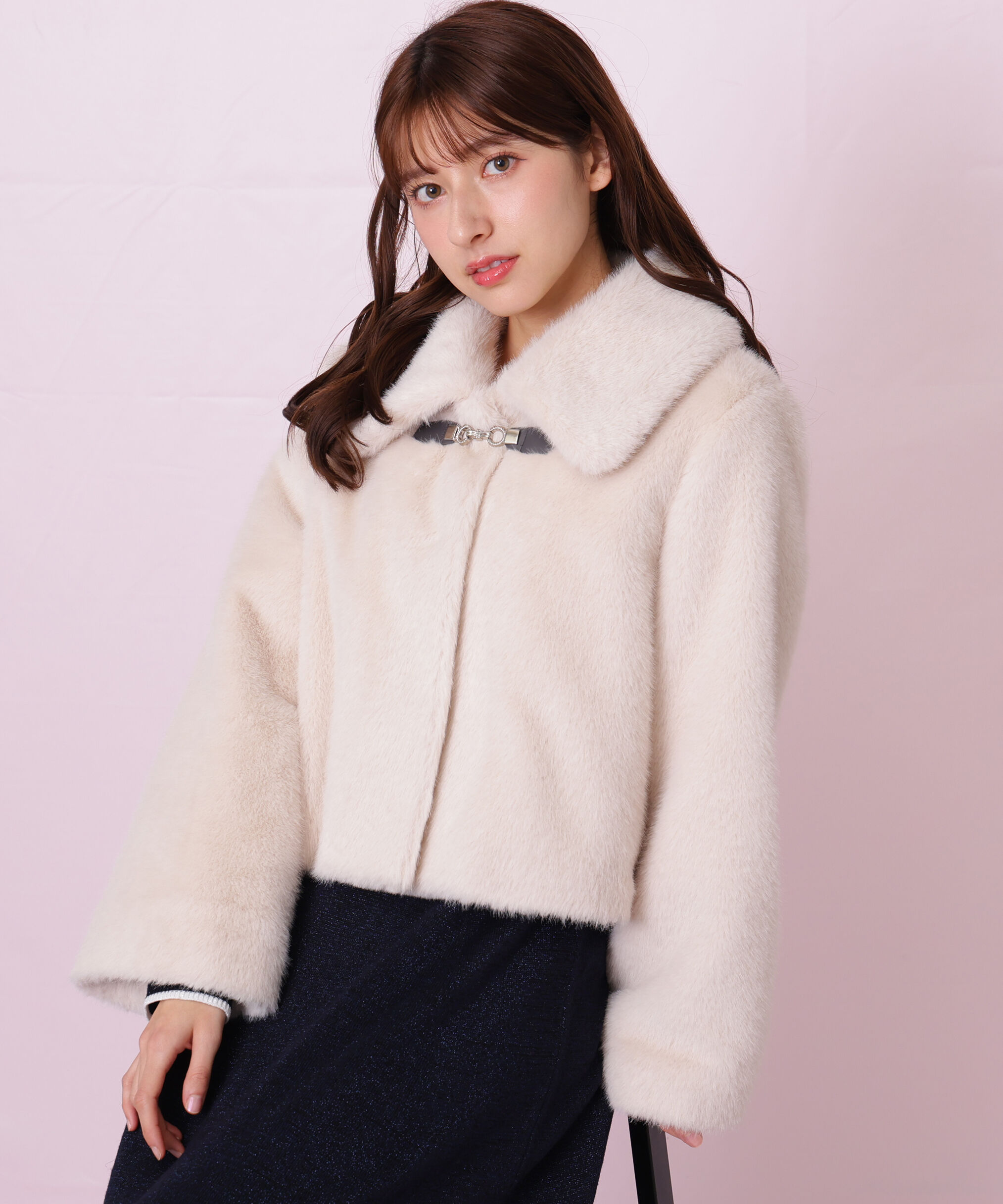  「フェイクファーショートジャケット」|その他|