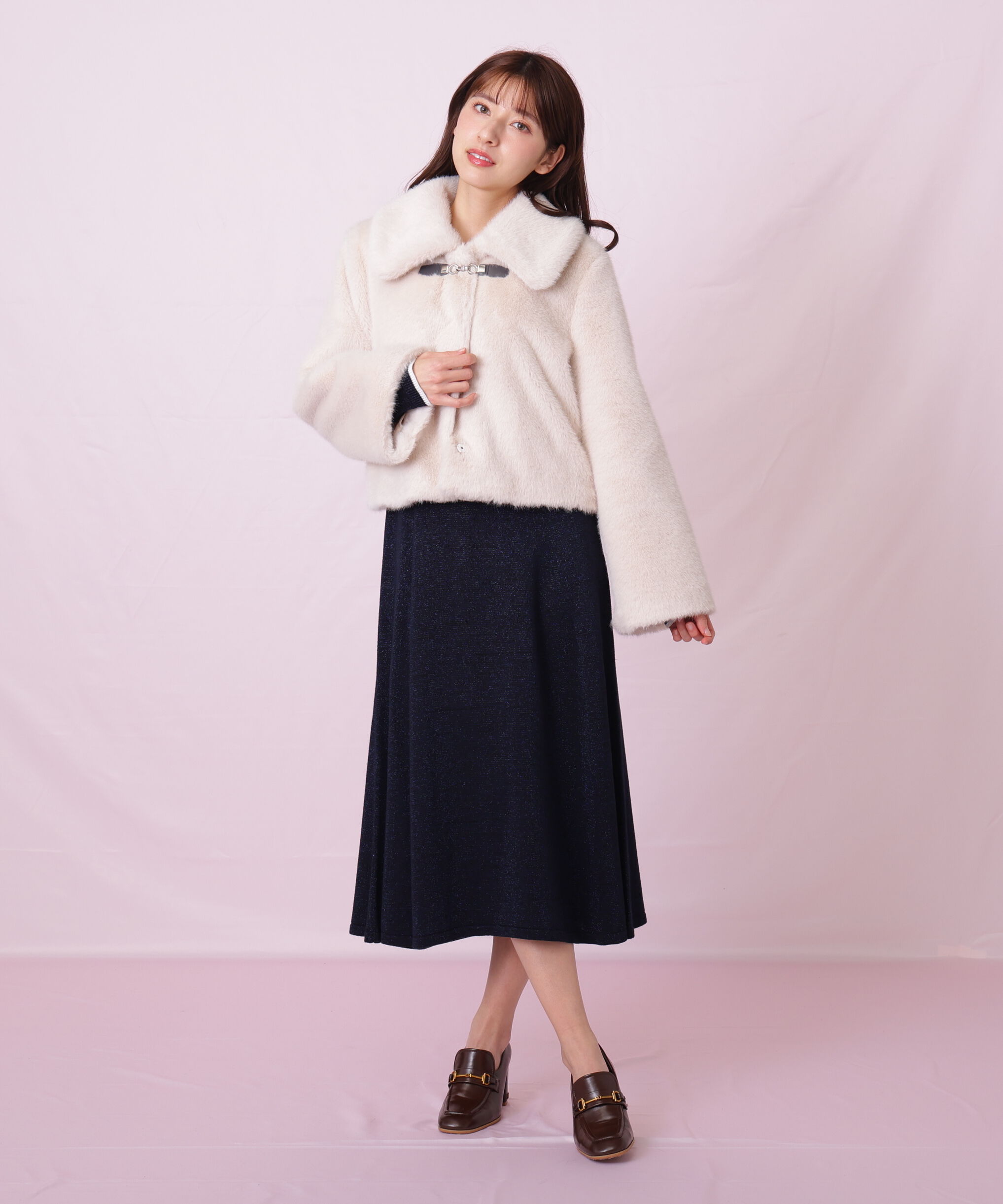  「フェイクファーショートジャケット」|その他|