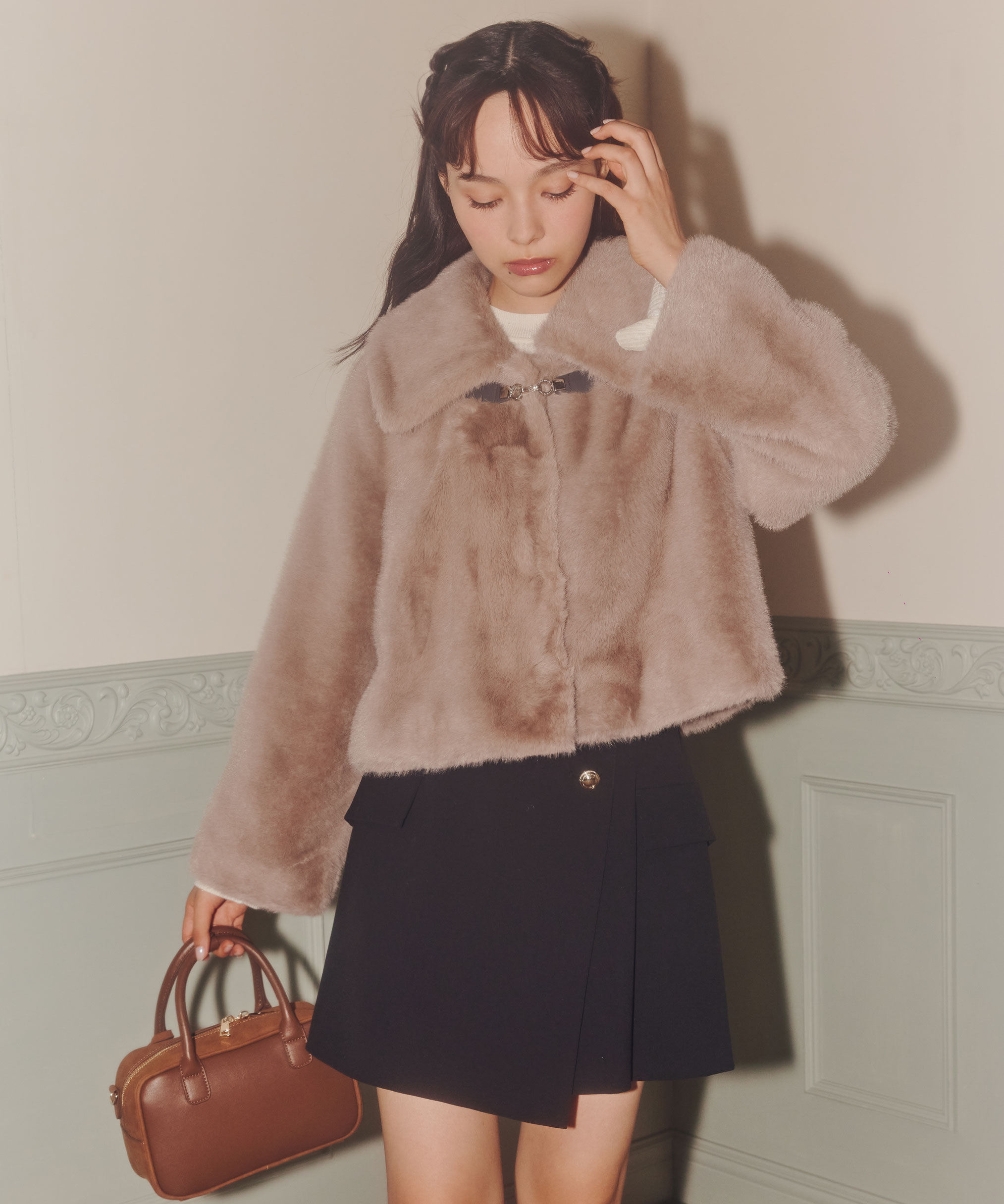  「フェイクファーショートジャケット」|その他|