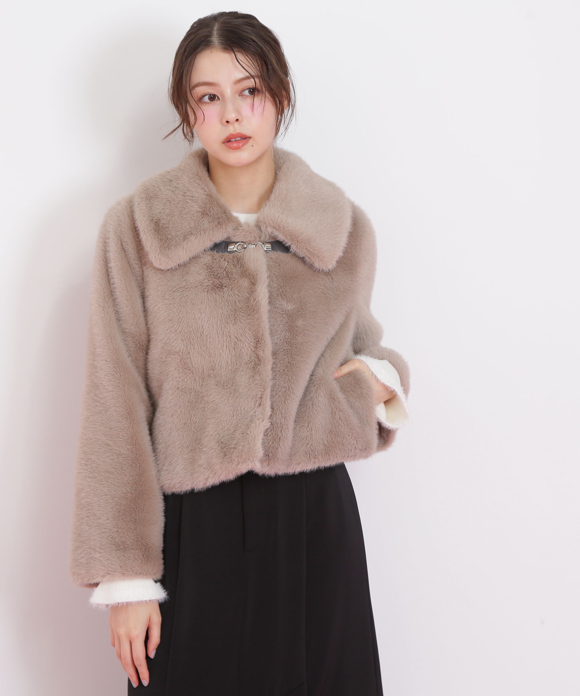  「フェイクファーショートジャケット」|その他|