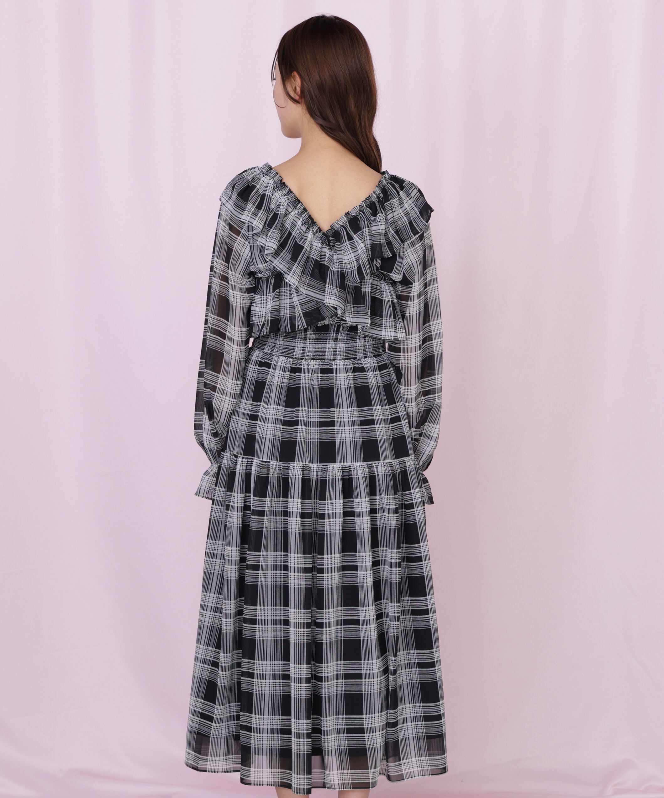  「クロスフリルワンピース」|ワンピース|