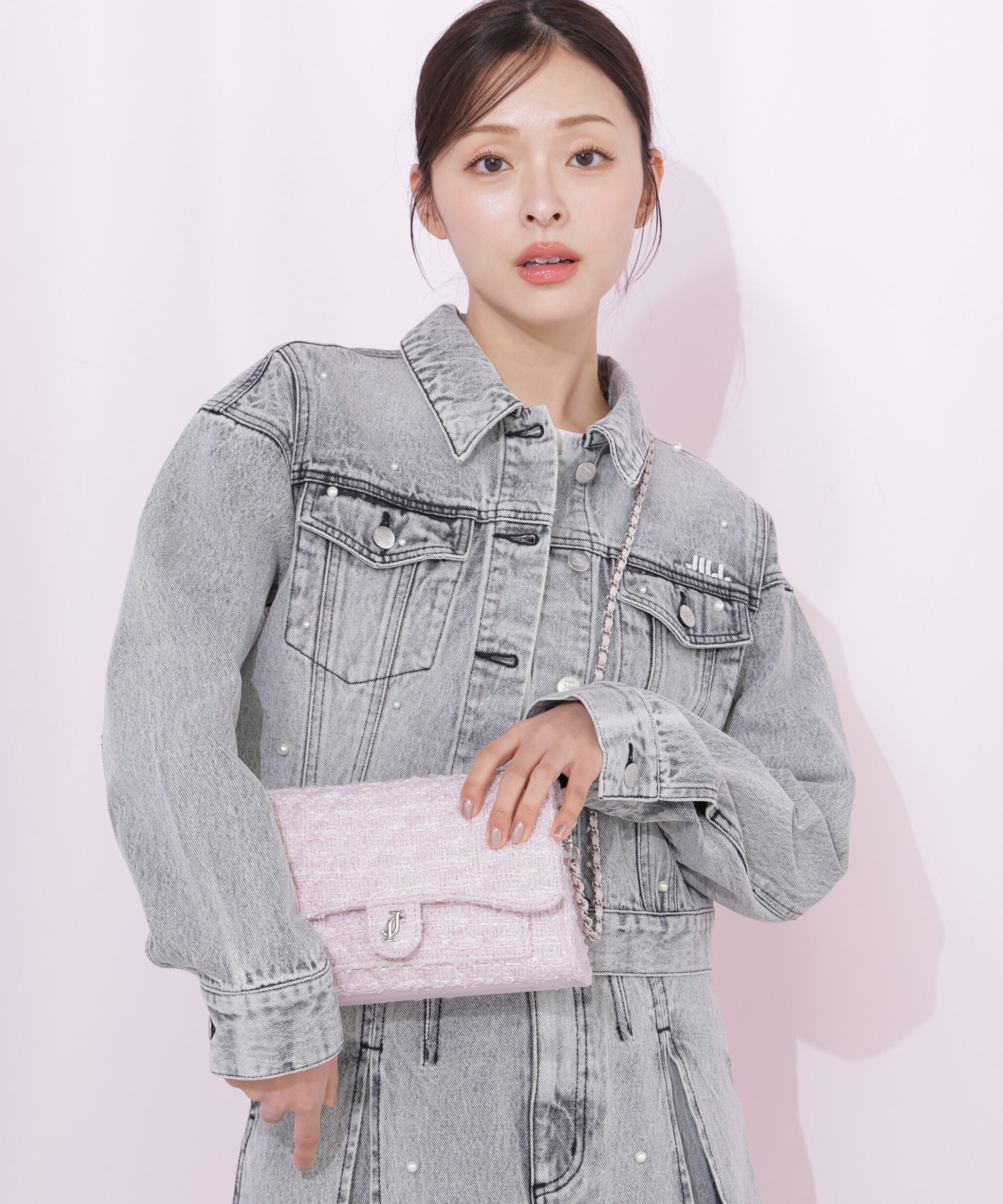  「ツイードキルティングチェーンバッグ」|その他|