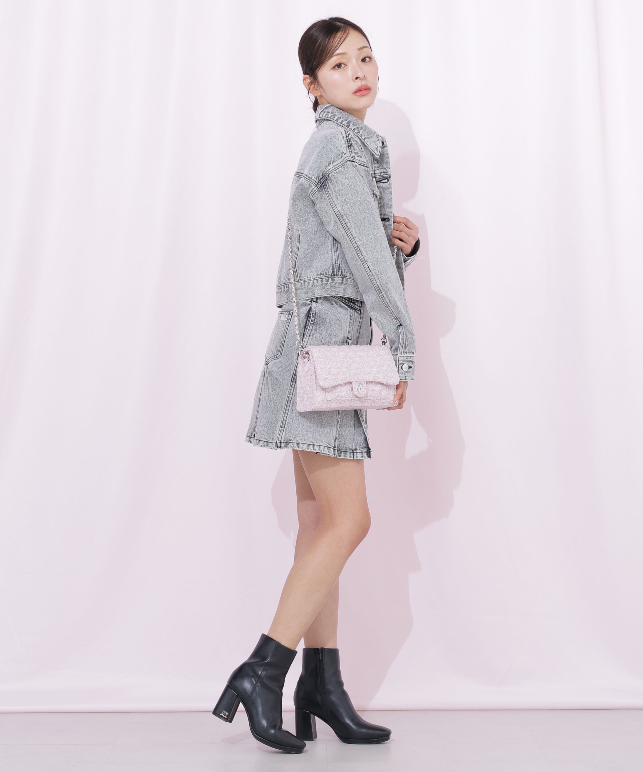  「ツイードキルティングチェーンバッグ」|その他|