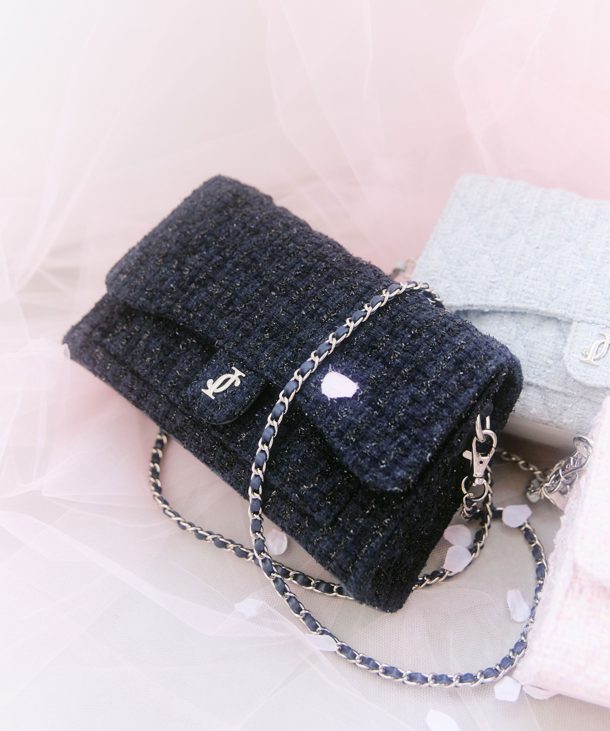  「ツイードキルティングチェーンバッグ」|その他|