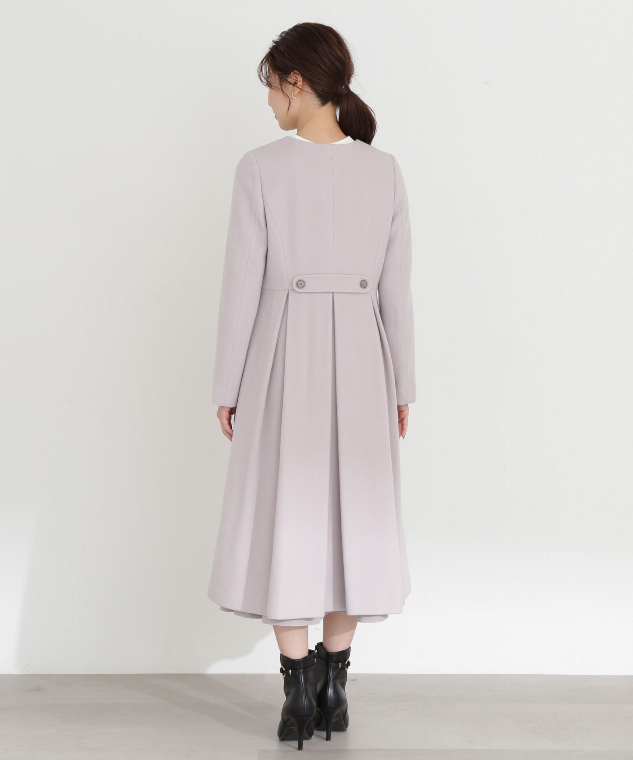 PROPORTION BODY DRESSING「ノーカラーフレアコート」|その他|