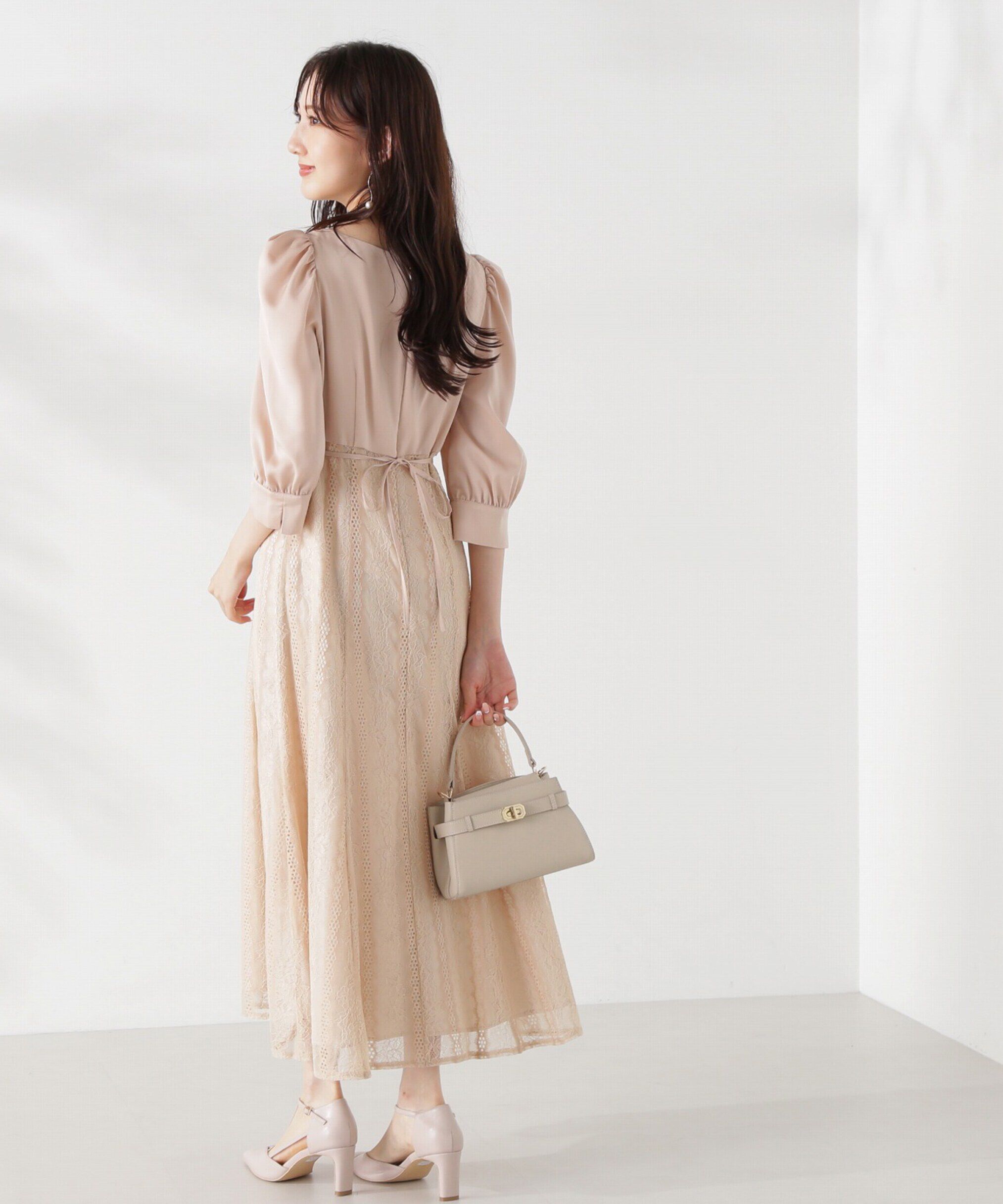 PROPORTION BODY DRESSING「レース切り替えワンピース24AW」|ワンピース|