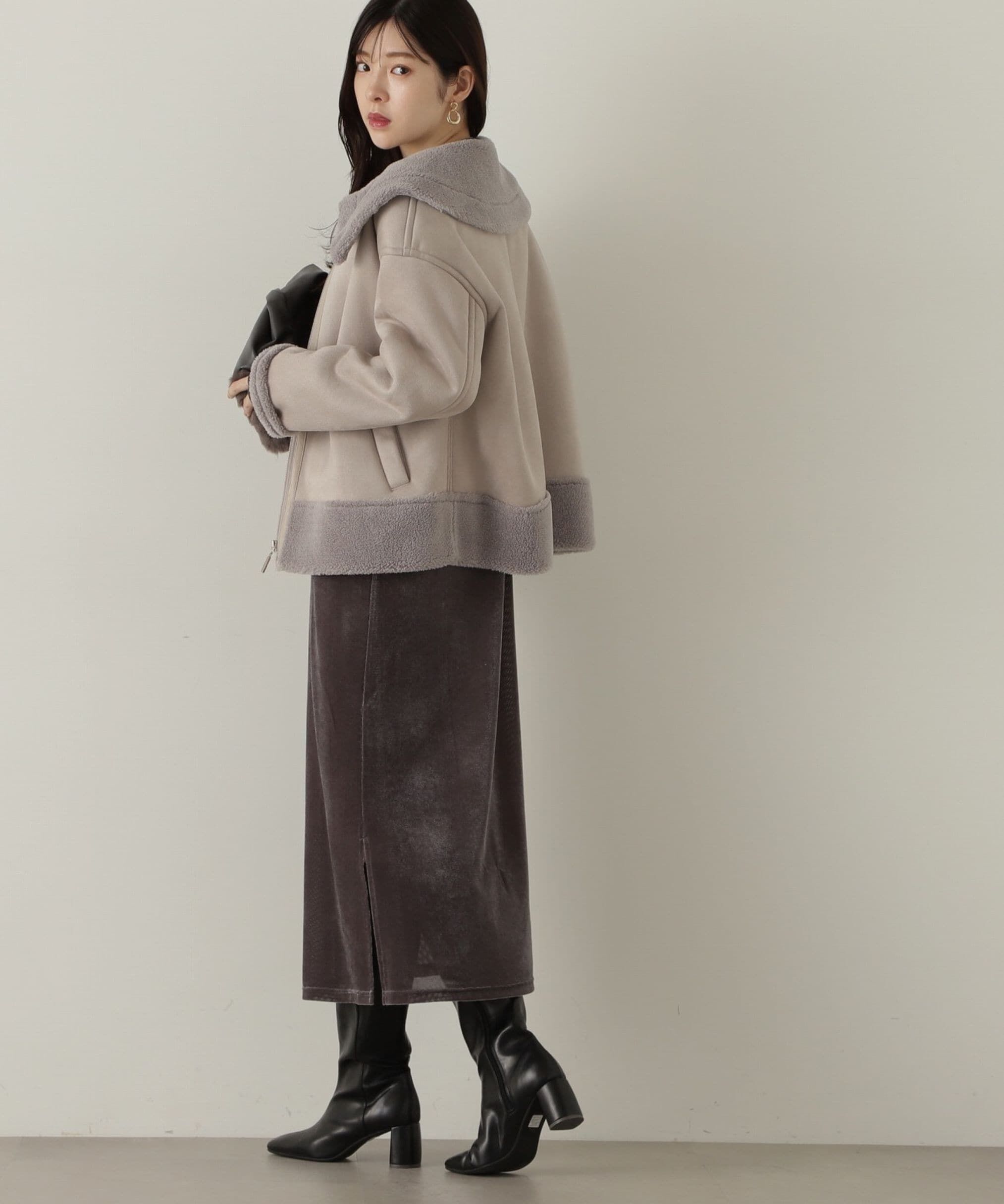 PROPORTION BODY DRESSING「シアーベロアワンピース　24AW」|ワンピース|