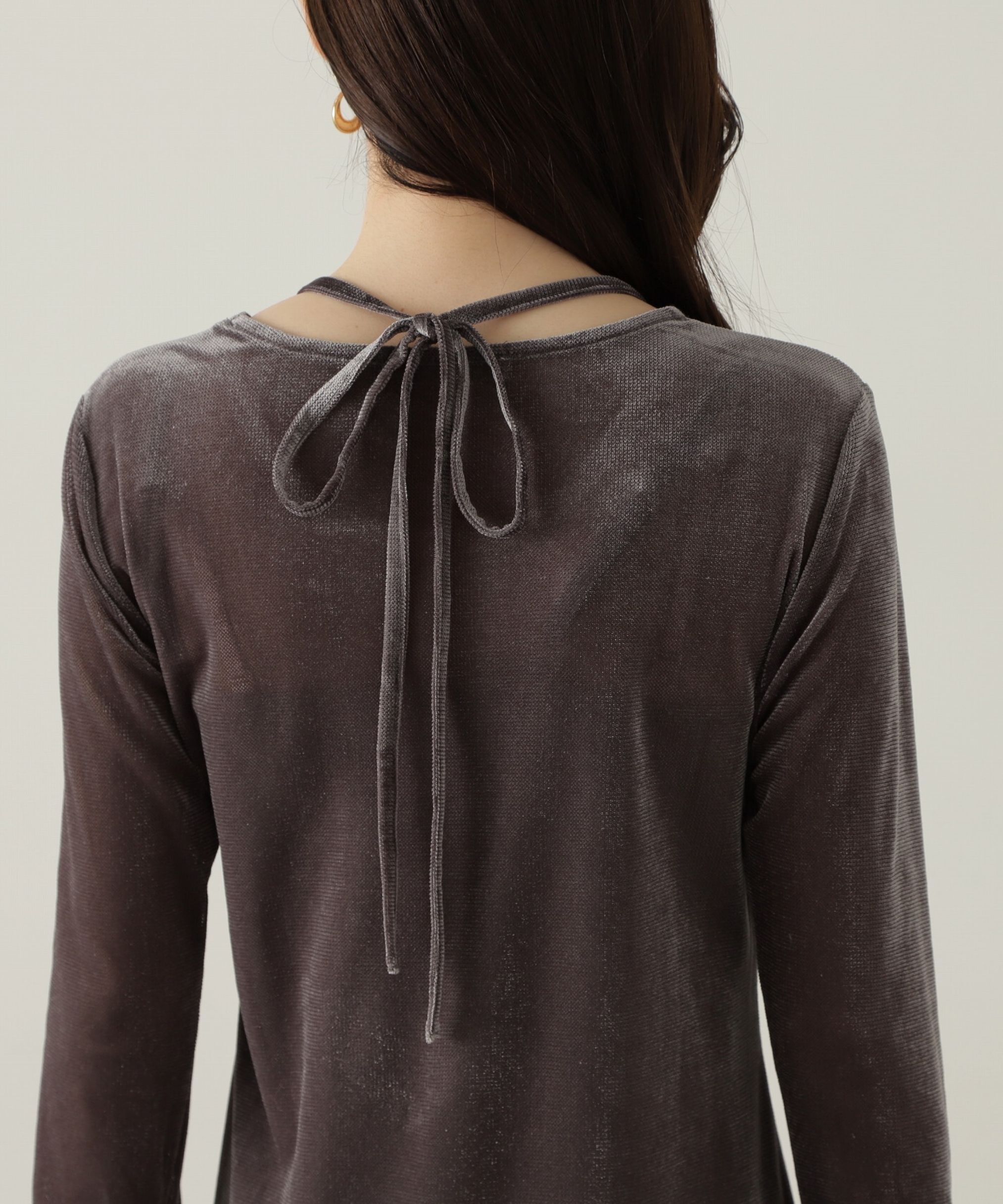 PROPORTION BODY DRESSING「シアーベロアワンピース　24AW」|ワンピース|