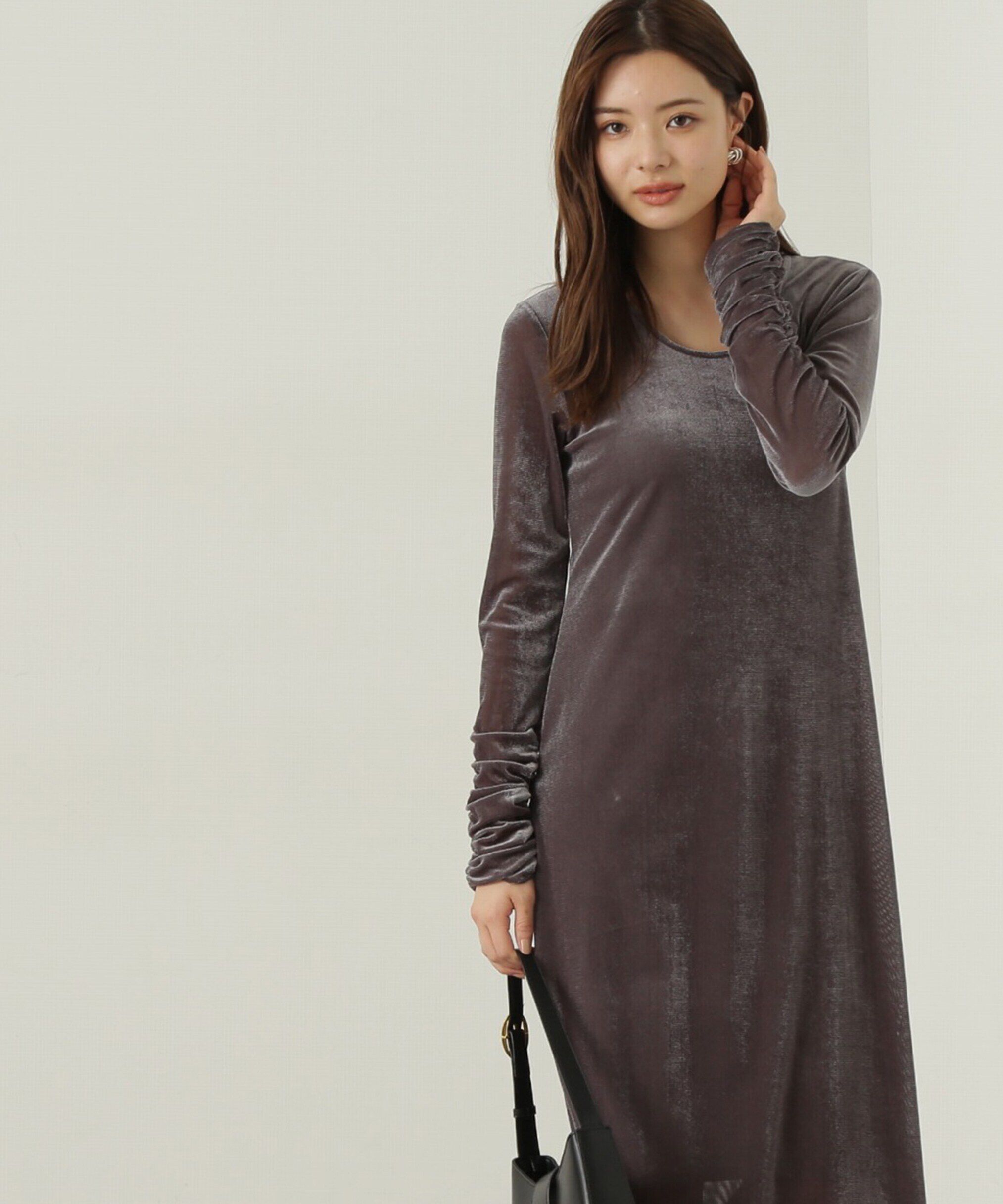 PROPORTION BODY DRESSING「シアーベロアワンピース　24AW」|ワンピース|