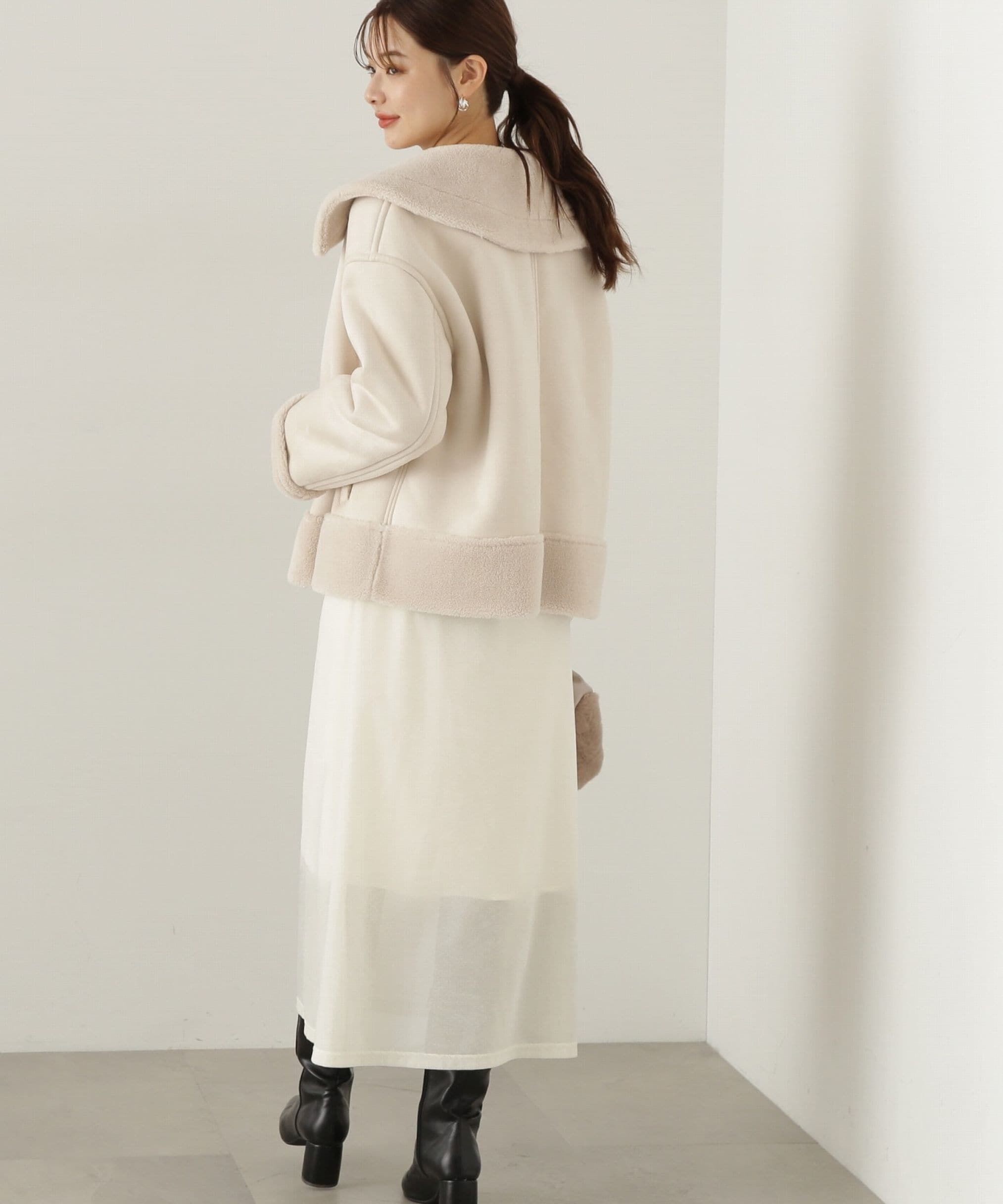 PROPORTION BODY DRESSING「シアーベロアワンピース　24AW」|ワンピース|