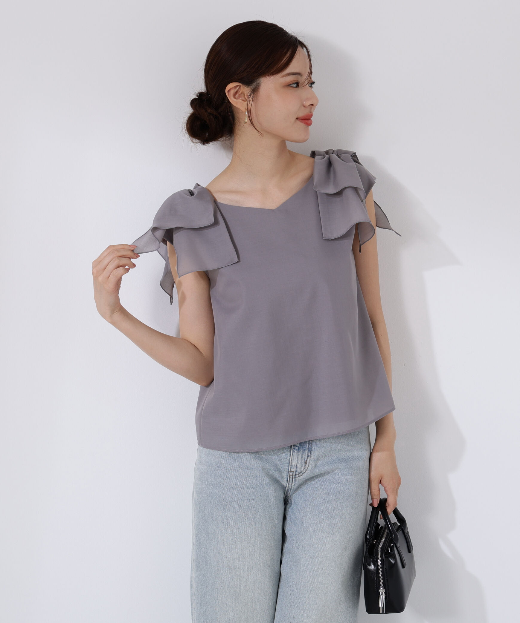 PROPORTION BODY DRESSING「ショルダーリボンブラウス」|シャツ・ブラウス|