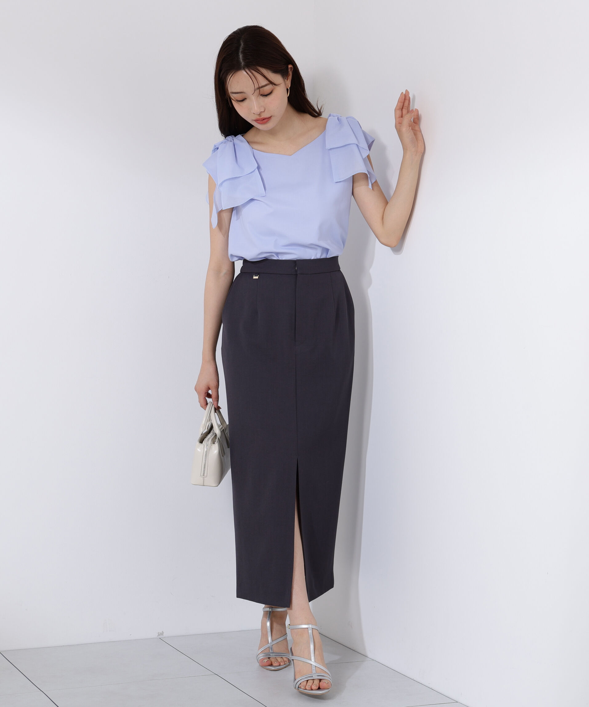 PROPORTION BODY DRESSING「ショルダーリボンブラウス」|シャツ・ブラウス|