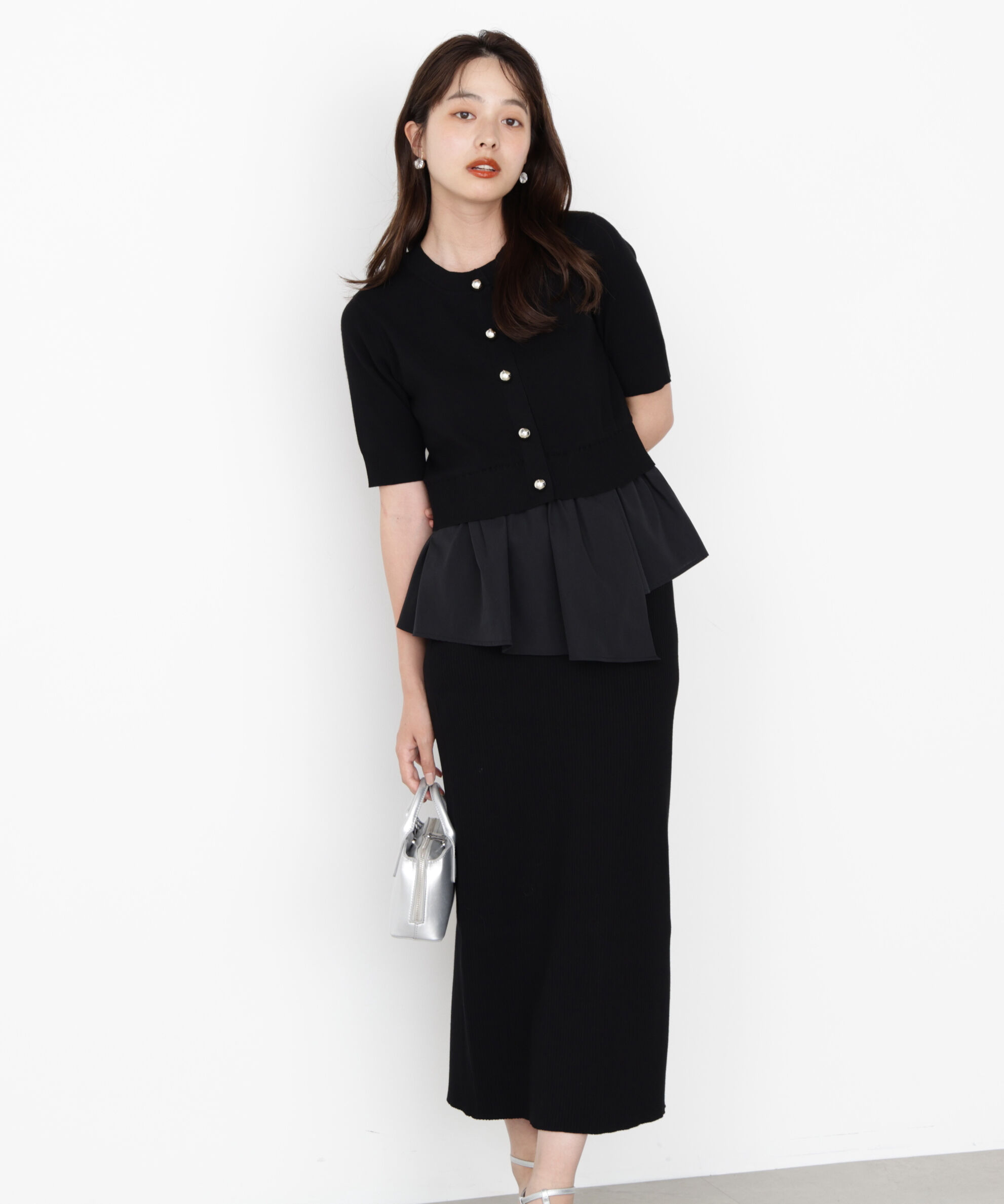 PROPORTION BODY DRESSING「レイヤード風ニットセットアップ」|ワンピース|