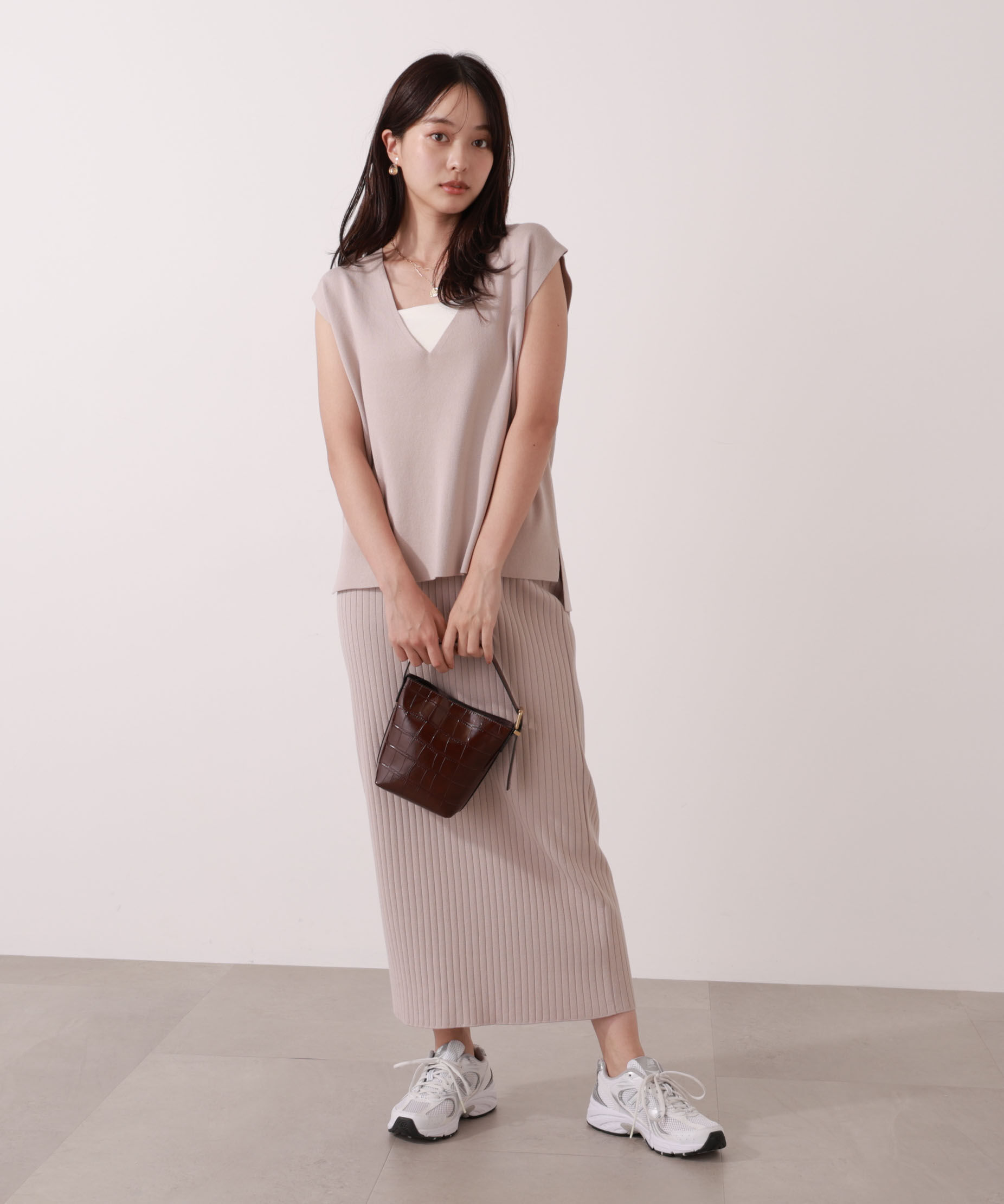 PROPORTION BODY DRESSING「ナローニットSETUP 25AW」|ワンピース|