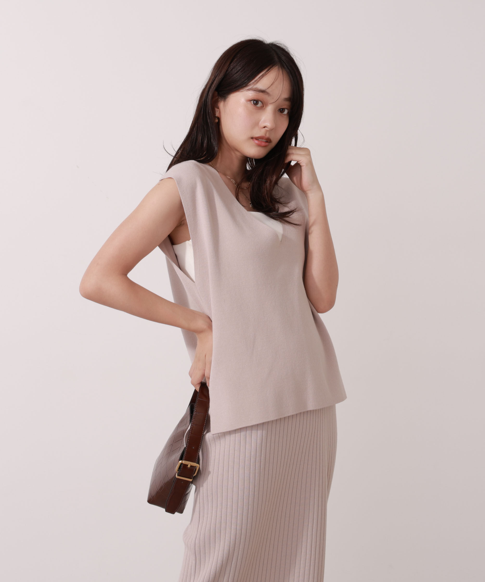 PROPORTION BODY DRESSING「ナローニットSETUP 25AW」|ワンピース|