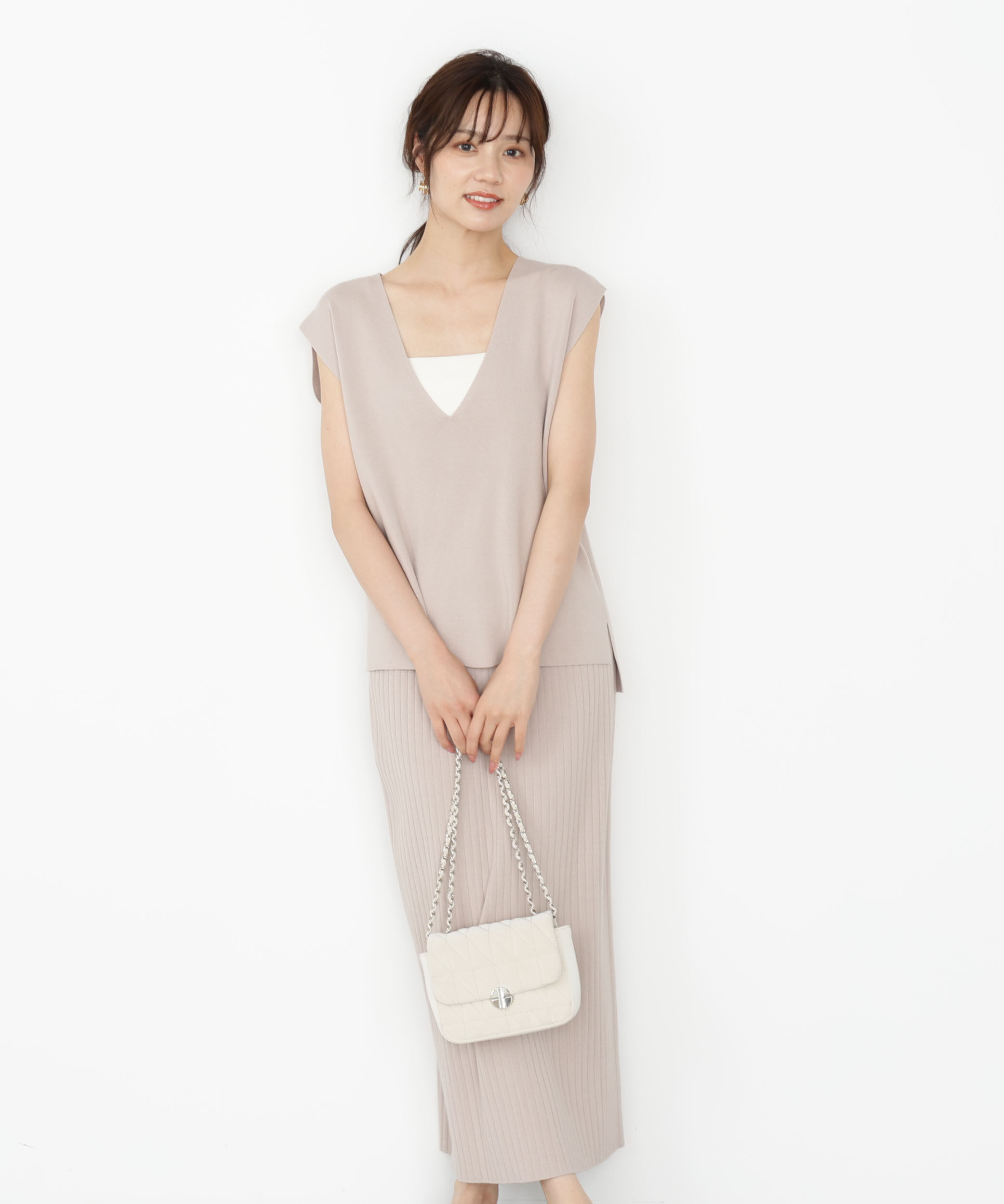 PROPORTION BODY DRESSING「ナローニットSETUP 25AW」|ワンピース|