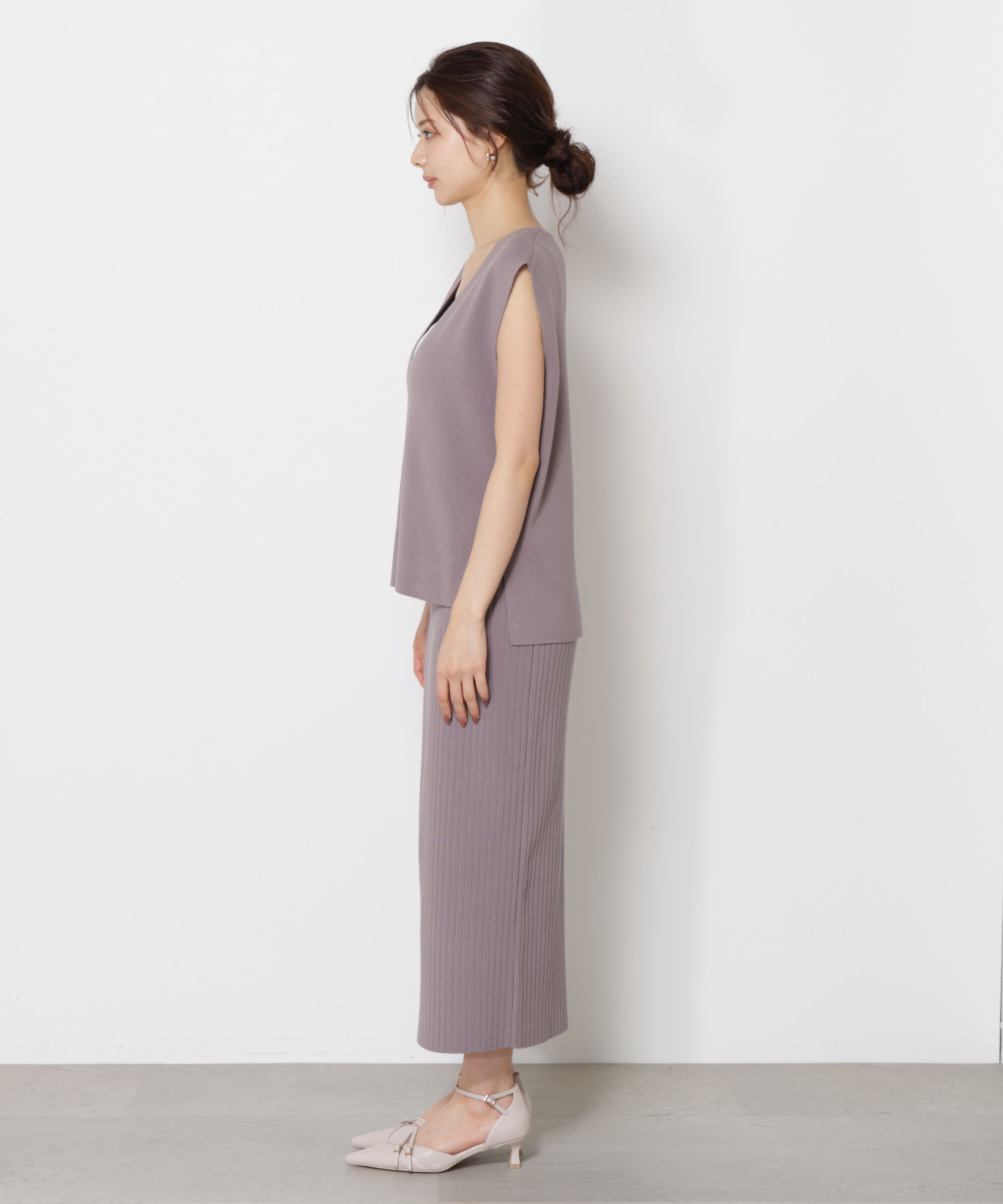 PROPORTION BODY DRESSING「ナローニットSETUP 25AW」|ワンピース|