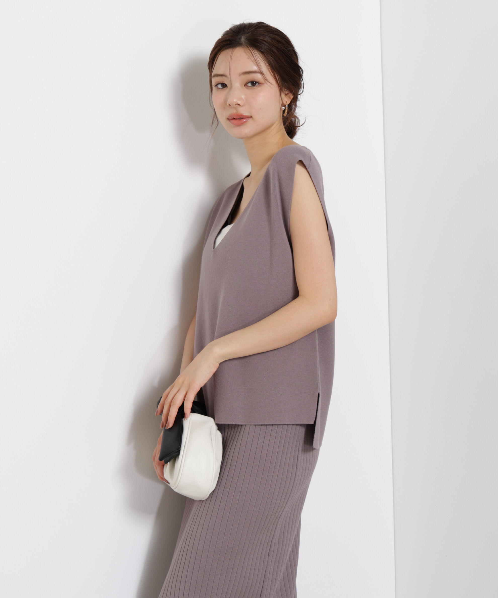 PROPORTION BODY DRESSING「ナローニットSETUP 25AW」|ワンピース|