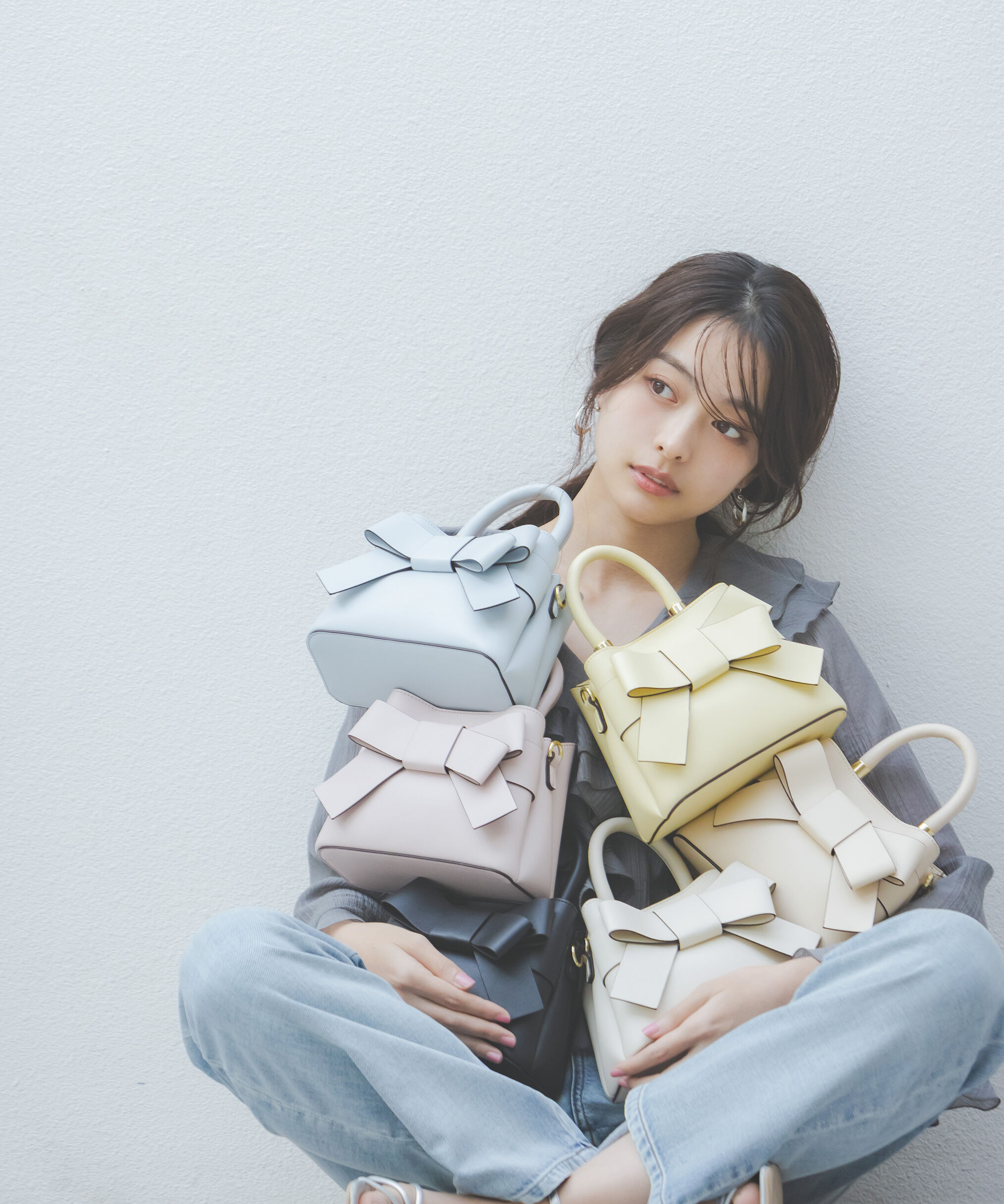 PROPORTION BODY DRESSING「フロントリボンバッグミニ　26SS」|その他|ピンク