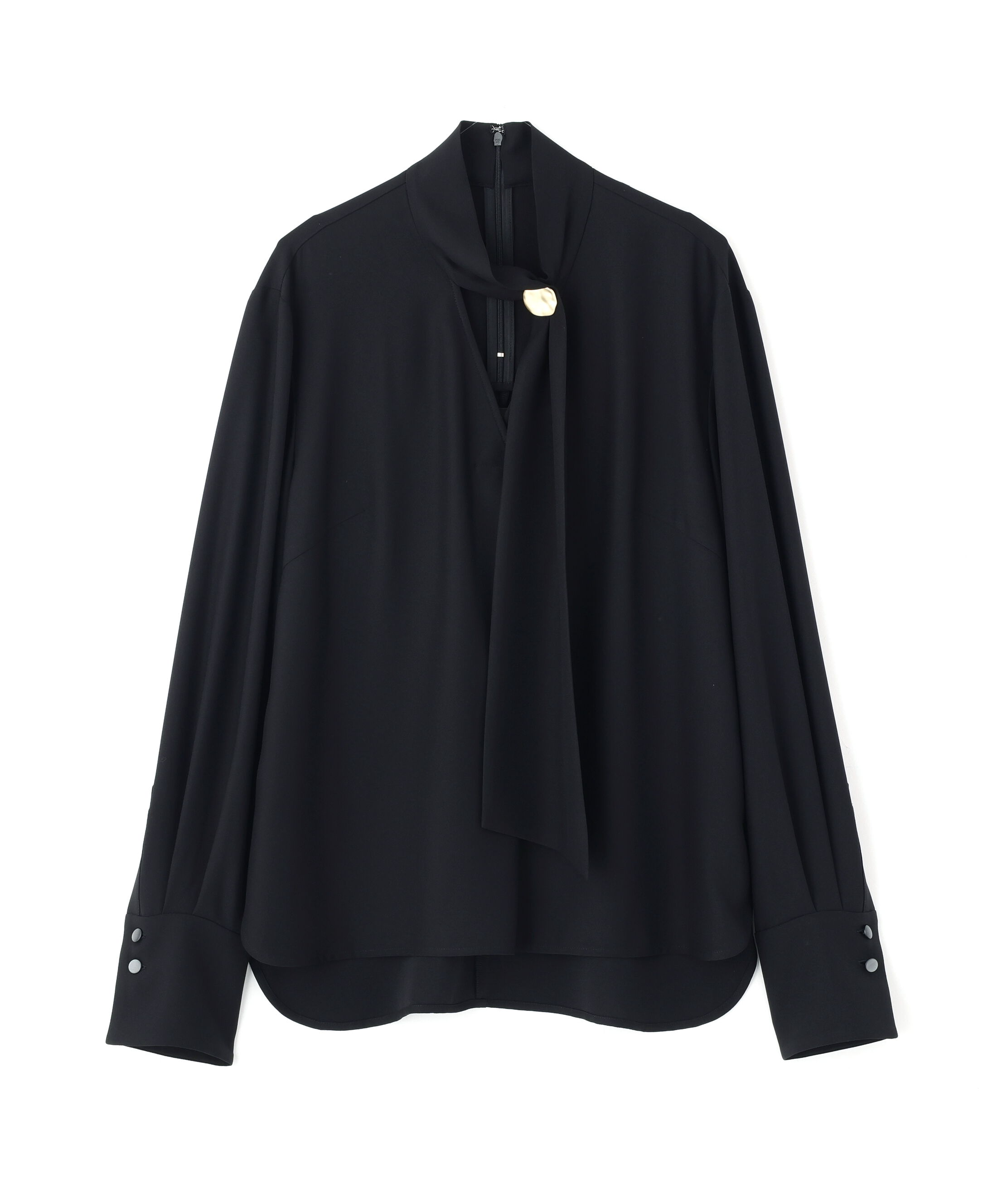  「◆メタル釦ボウタイブラウス」|シャツ・ブラウス|