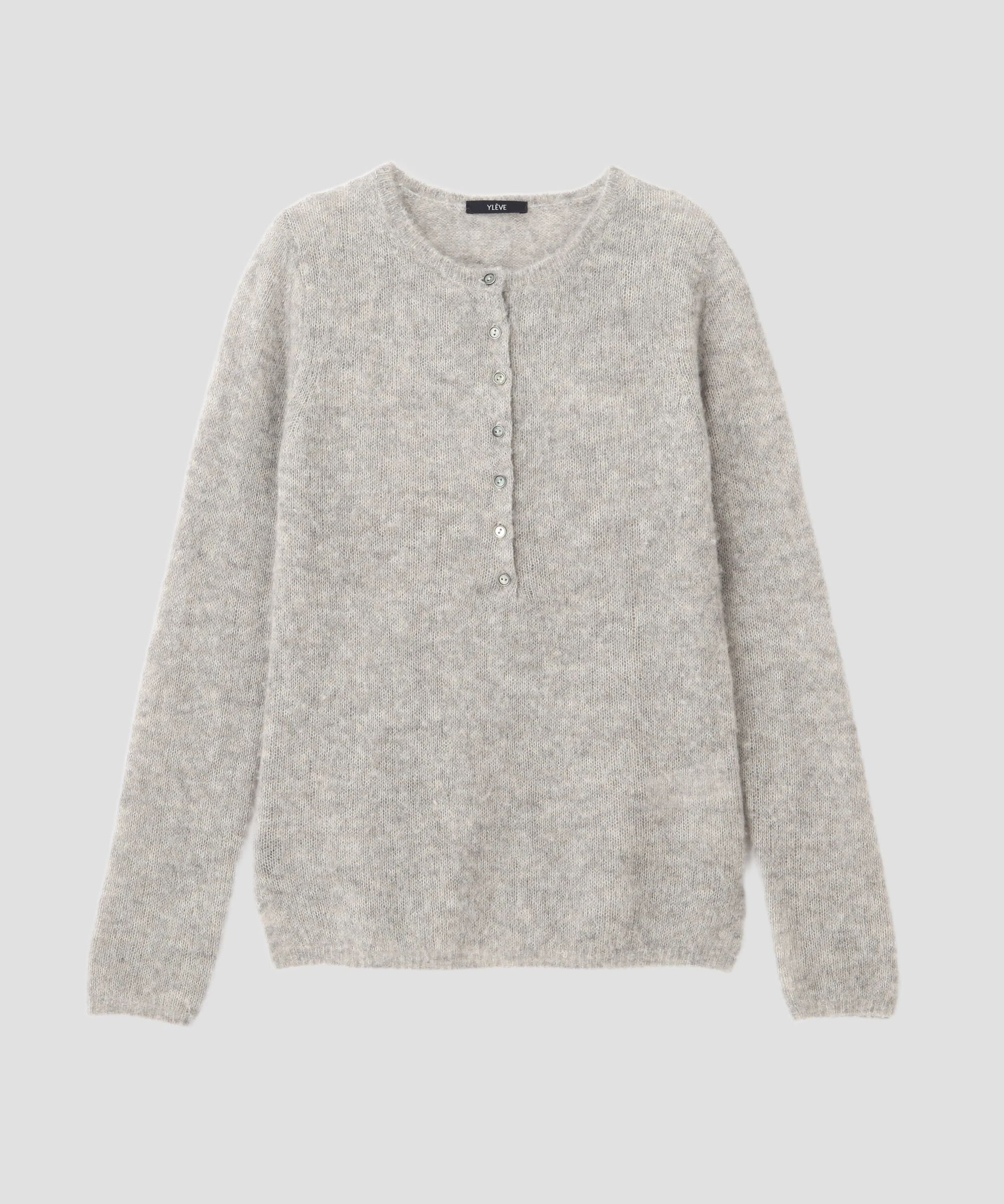 YLEVE 「YLEVE / FAIRY ALPACA KNIT HENLY NECK」|ニット・セーター|