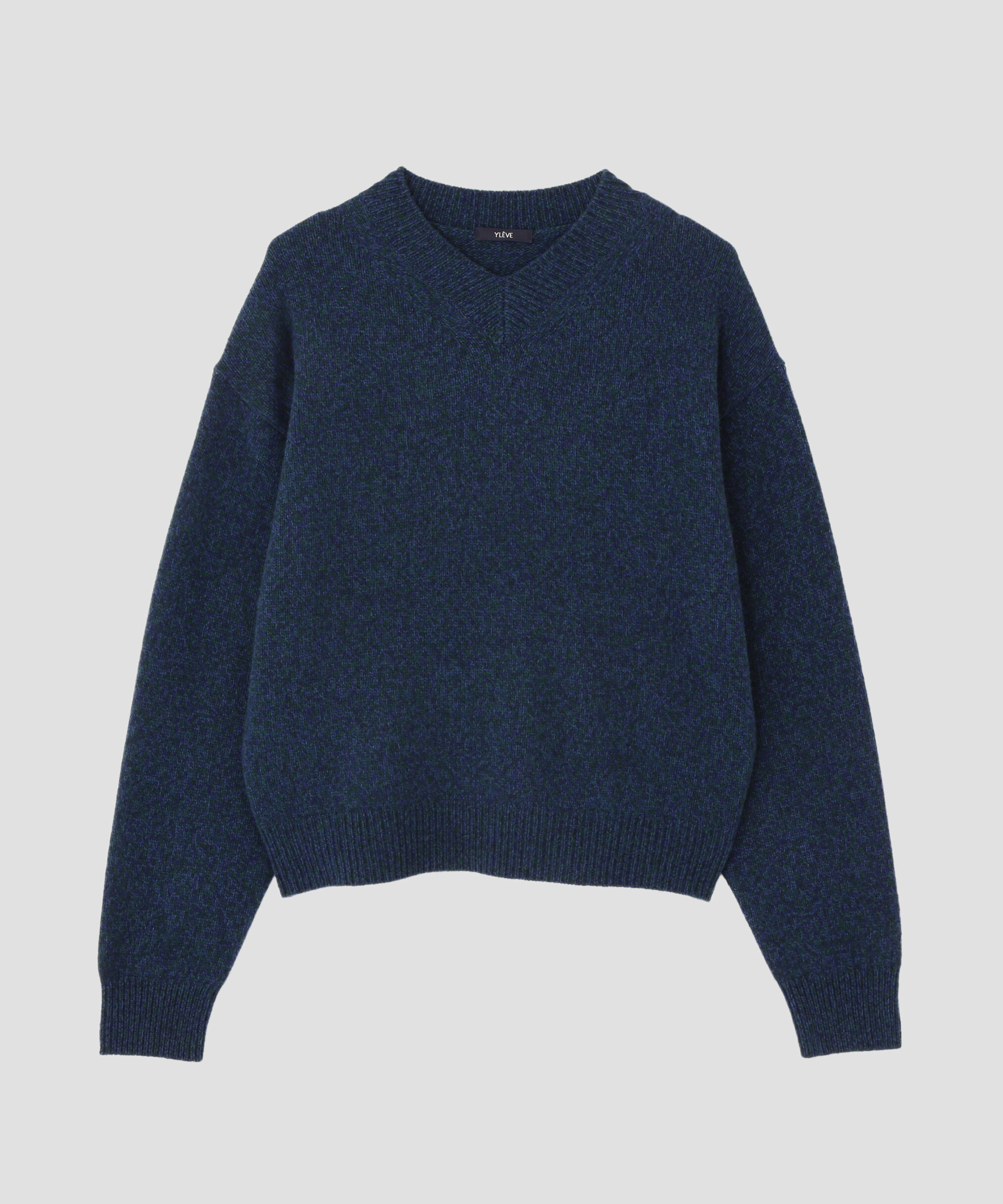 YLEVE 「YLEVE / WOOL CASHMERE MELANGE KNIT V NECK PULL OVER」|ニット・セーター|