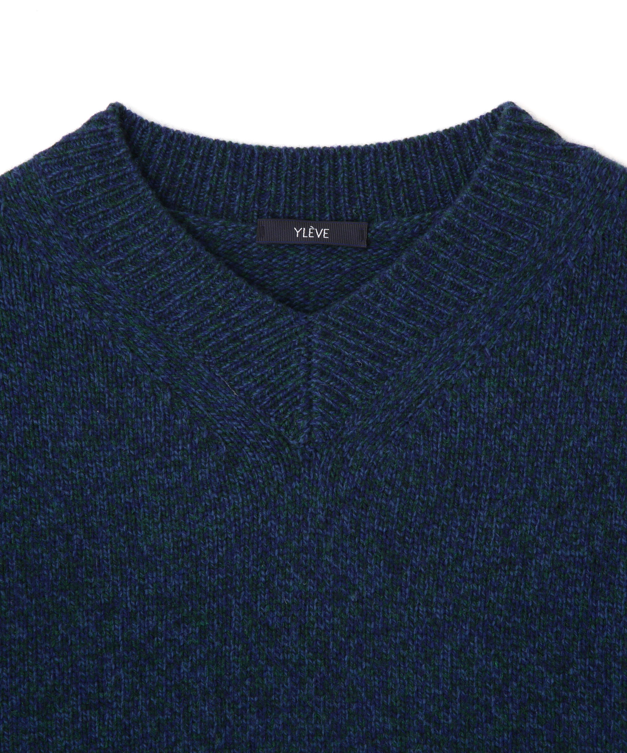 YLEVE 「YLEVE / WOOL CASHMERE MELANGE KNIT V NECK PULL OVER」|ニット・セーター|