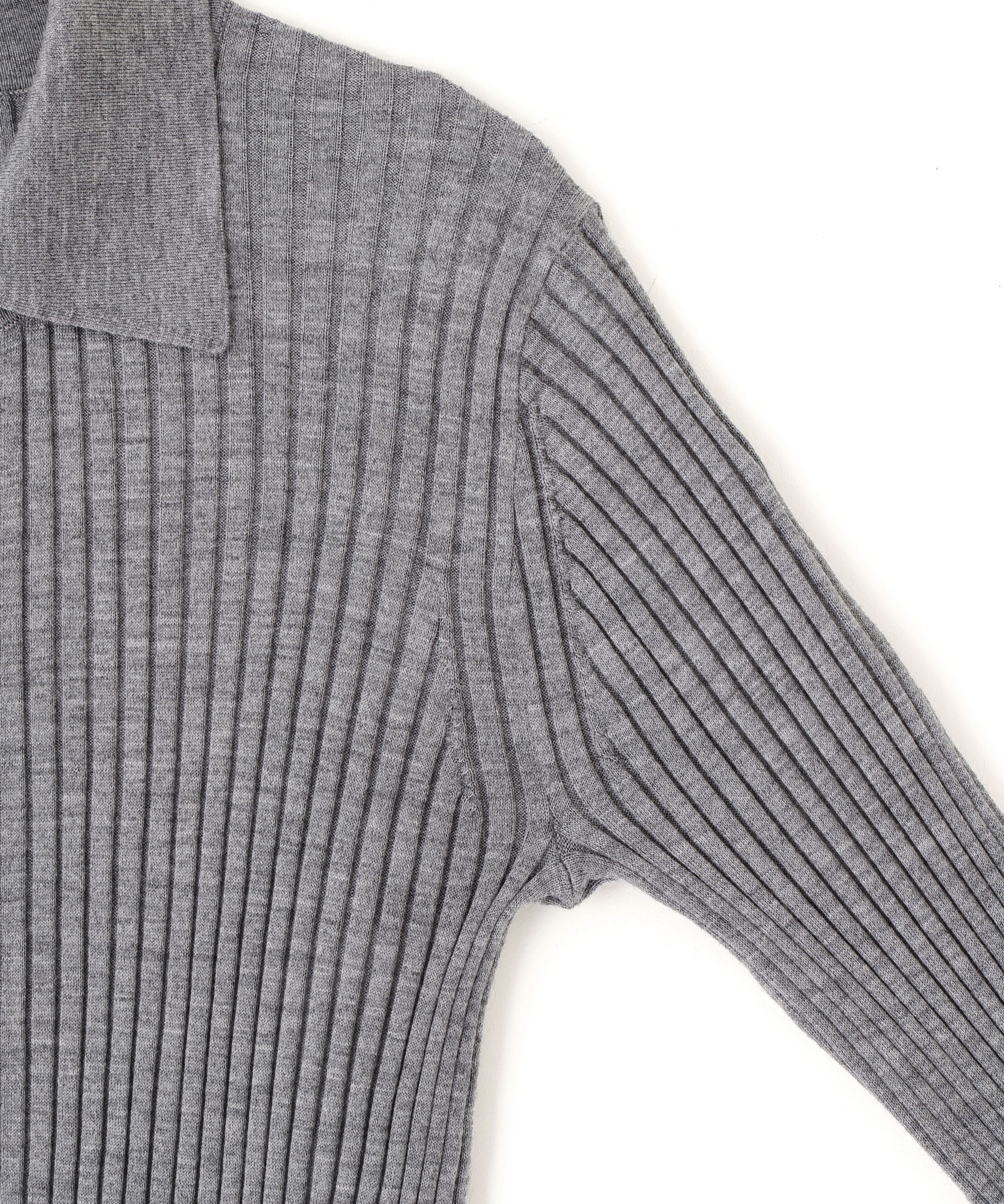 YLEVE 「YLEVE / WOOL SILK CASHMERE RIB KNIT POLO」|ニット・セーター|