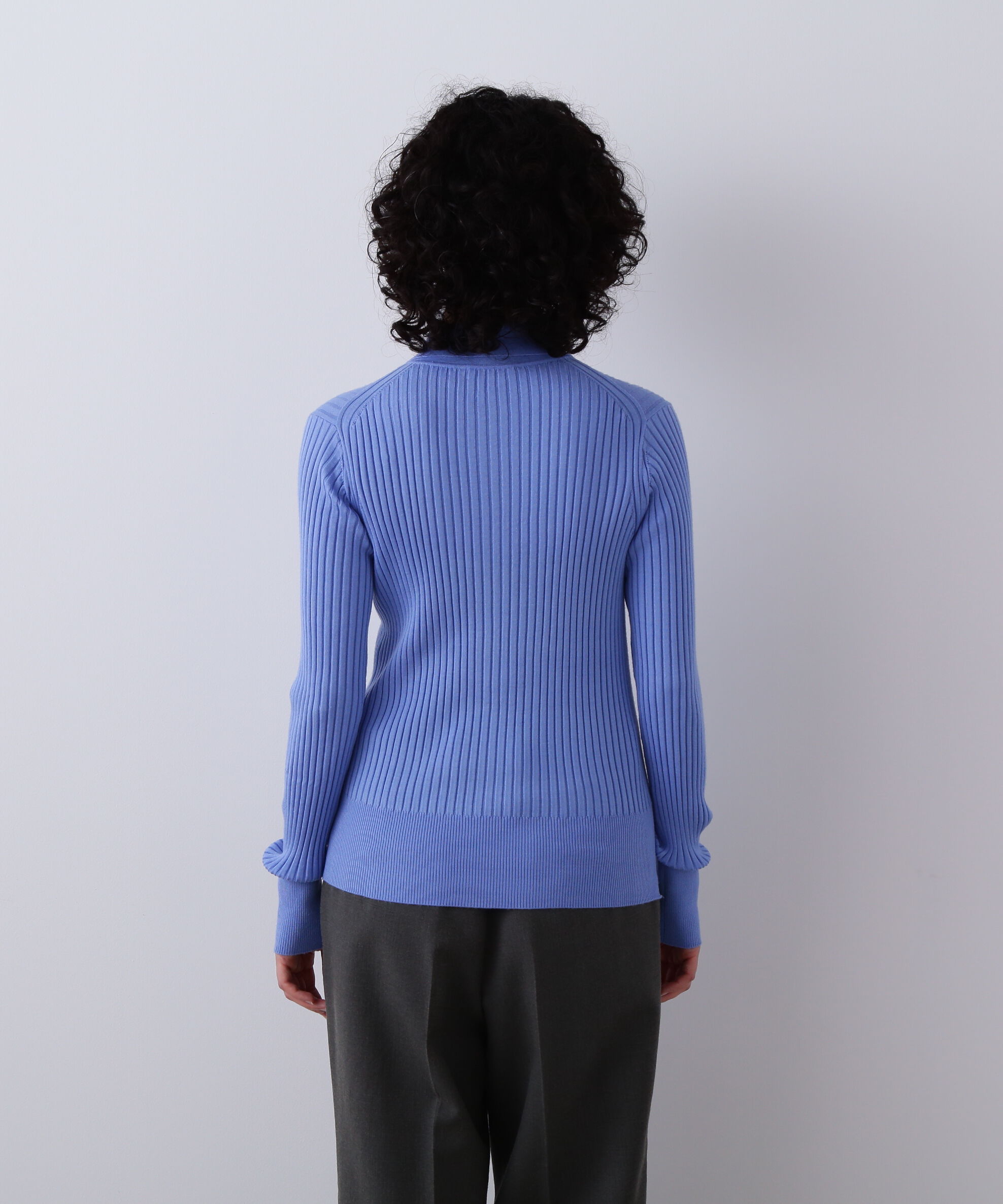 YLEVE 「YLEVE / WOOL SILK CASHMERE RIB KNIT POLO」|ニット・セーター|