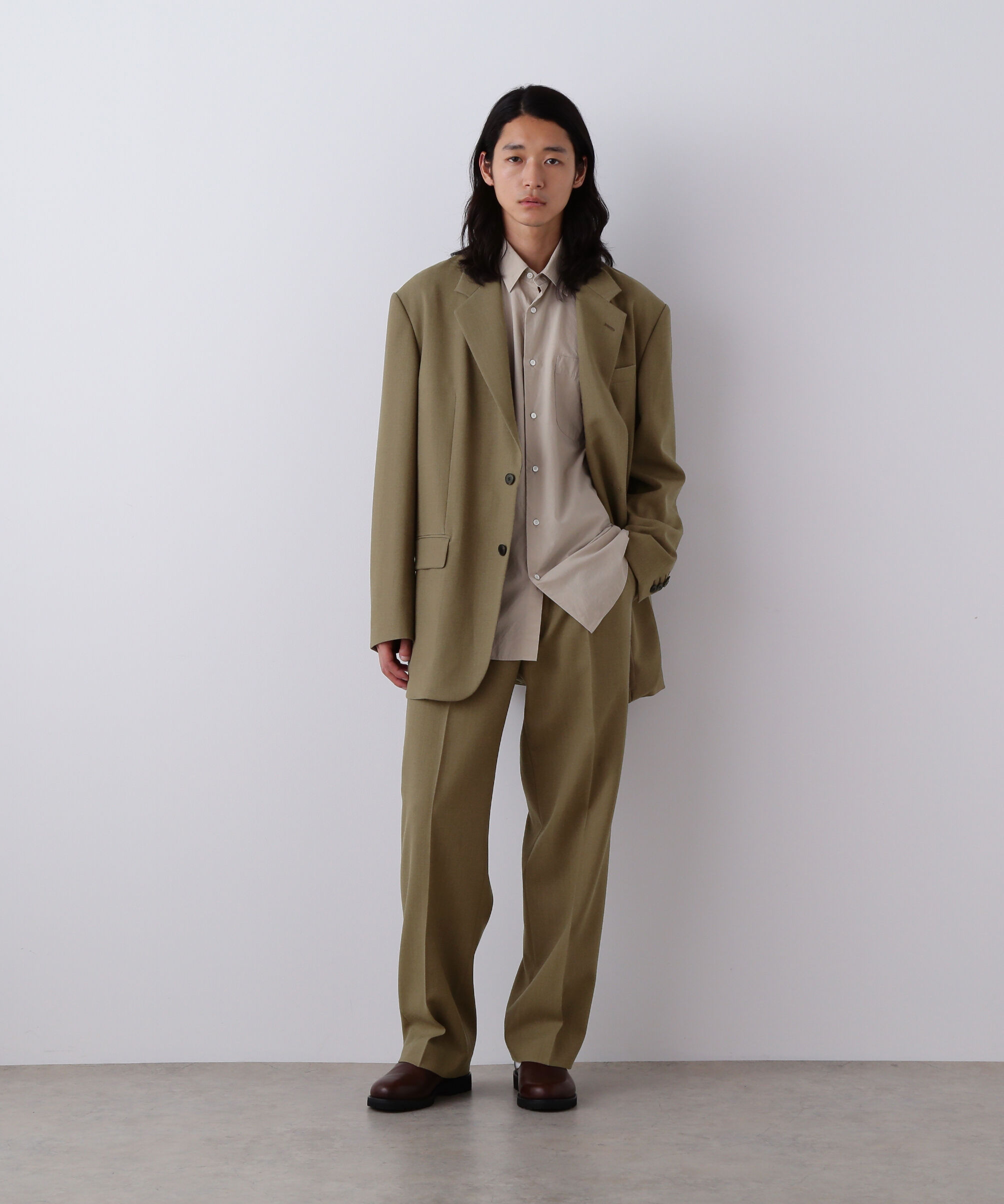 YLEVE 「YLEVE / VINTAGE PIGMENTDYE WOOL TACK TROUSERS」|その他|