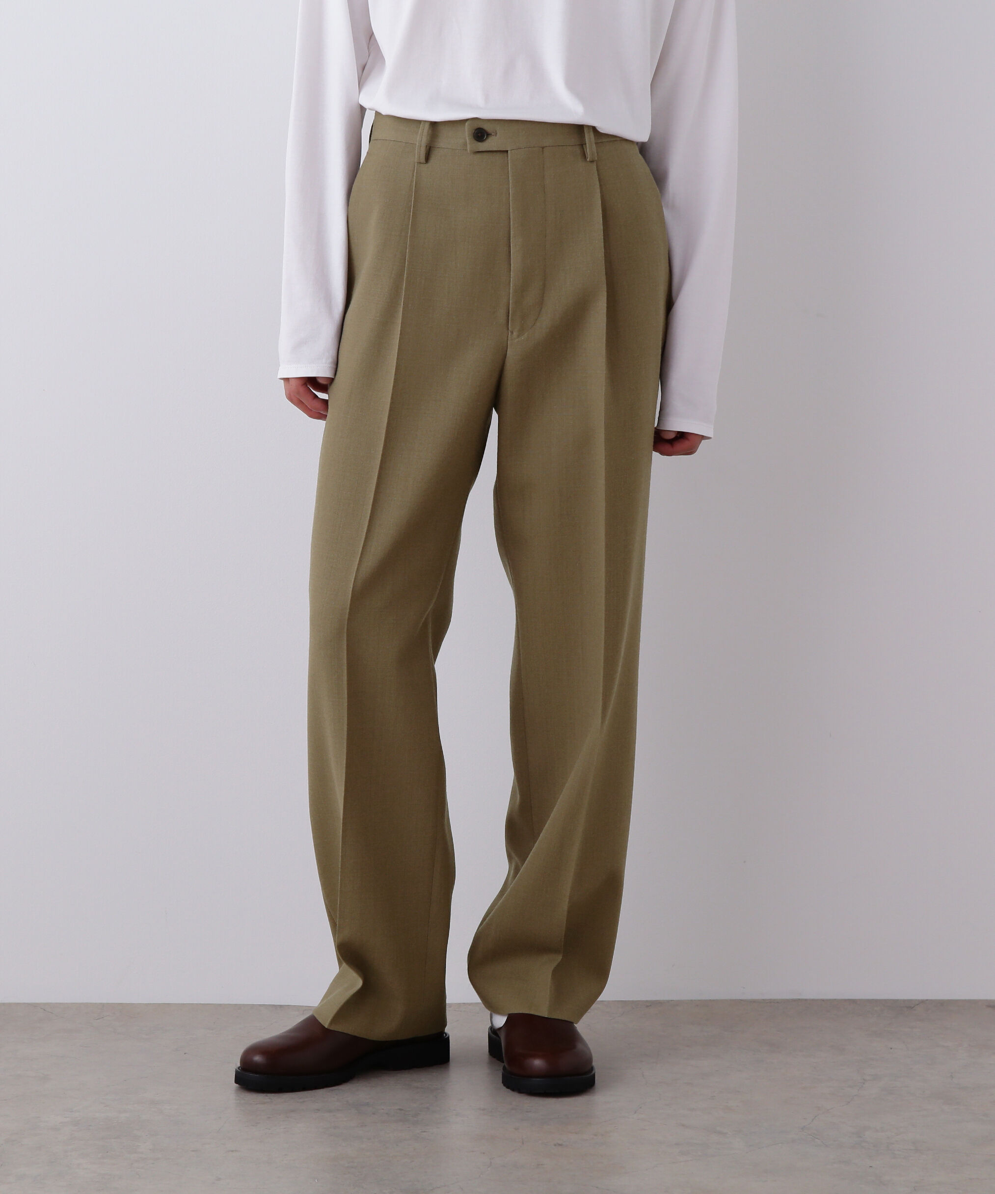 YLEVE 「YLEVE / VINTAGE PIGMENTDYE WOOL TACK TROUSERS」|その他|