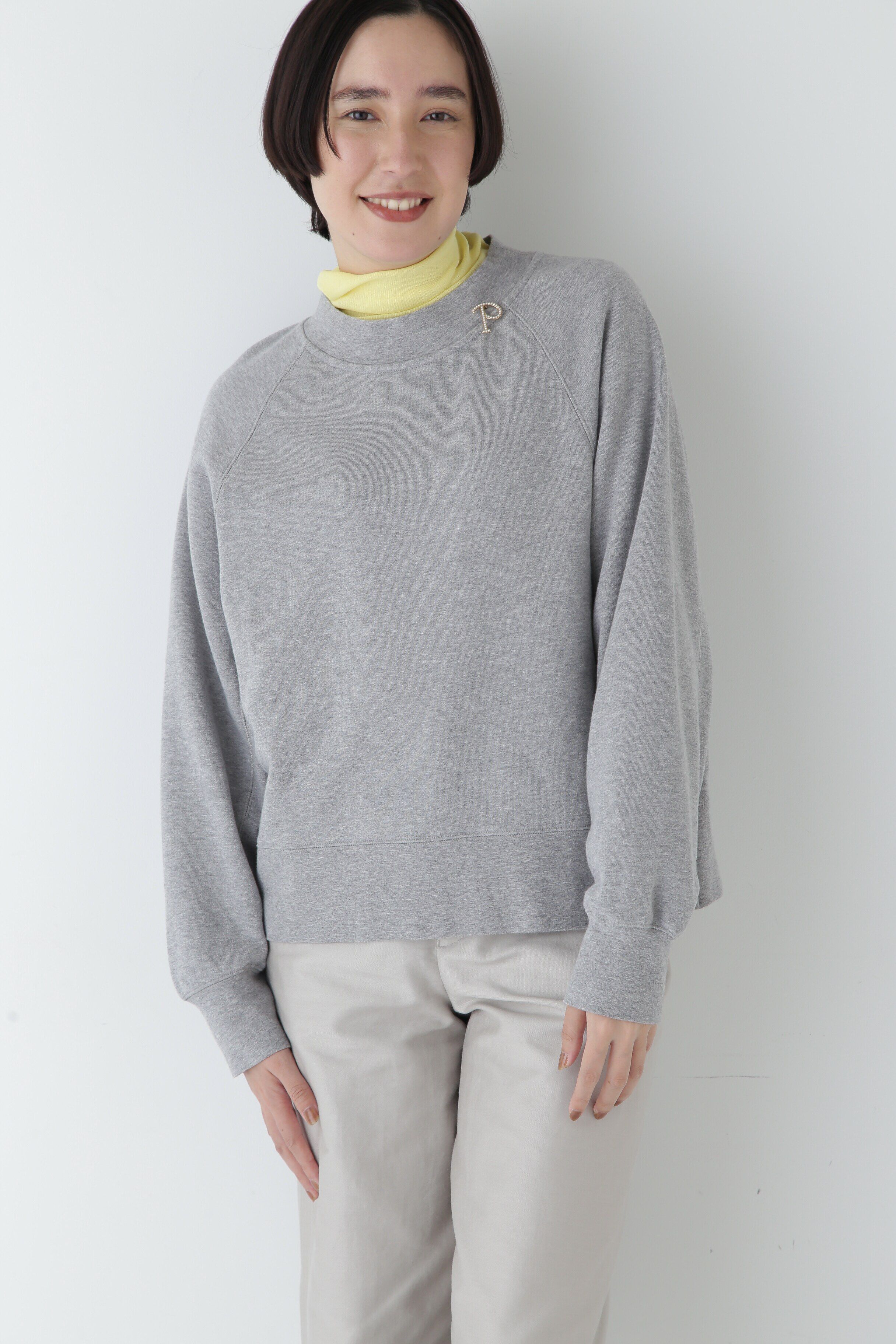  「◆モックネックジップトレーナー」|Tシャツ・カットソー|