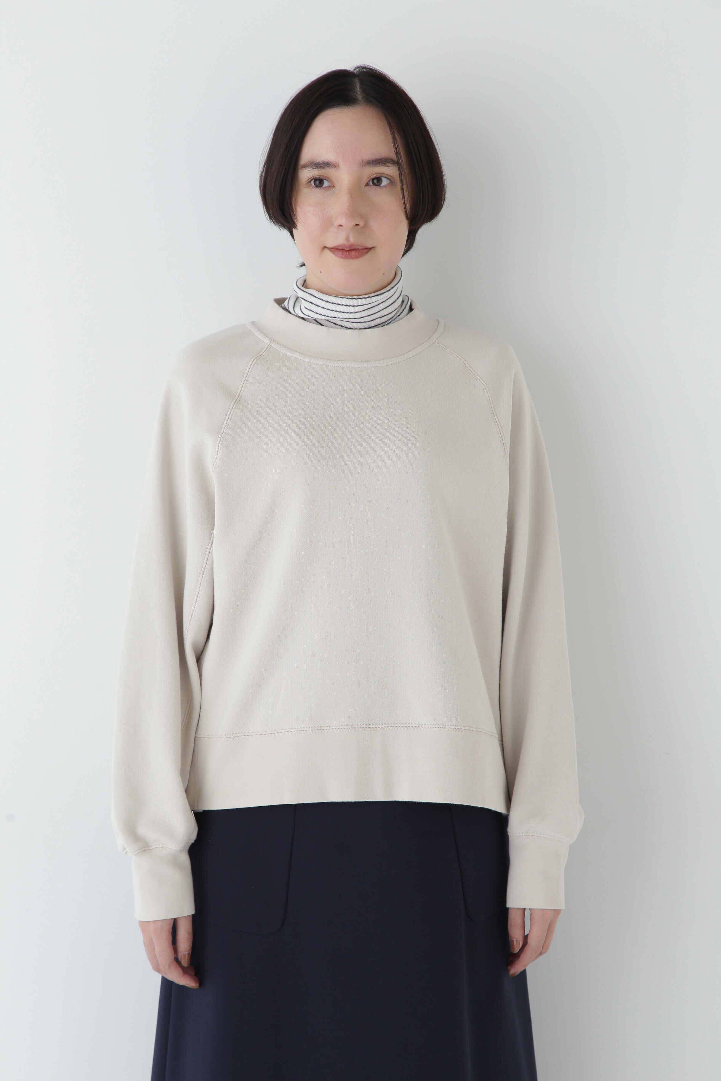  「◆モックネックジップトレーナー」|Tシャツ・カットソー|