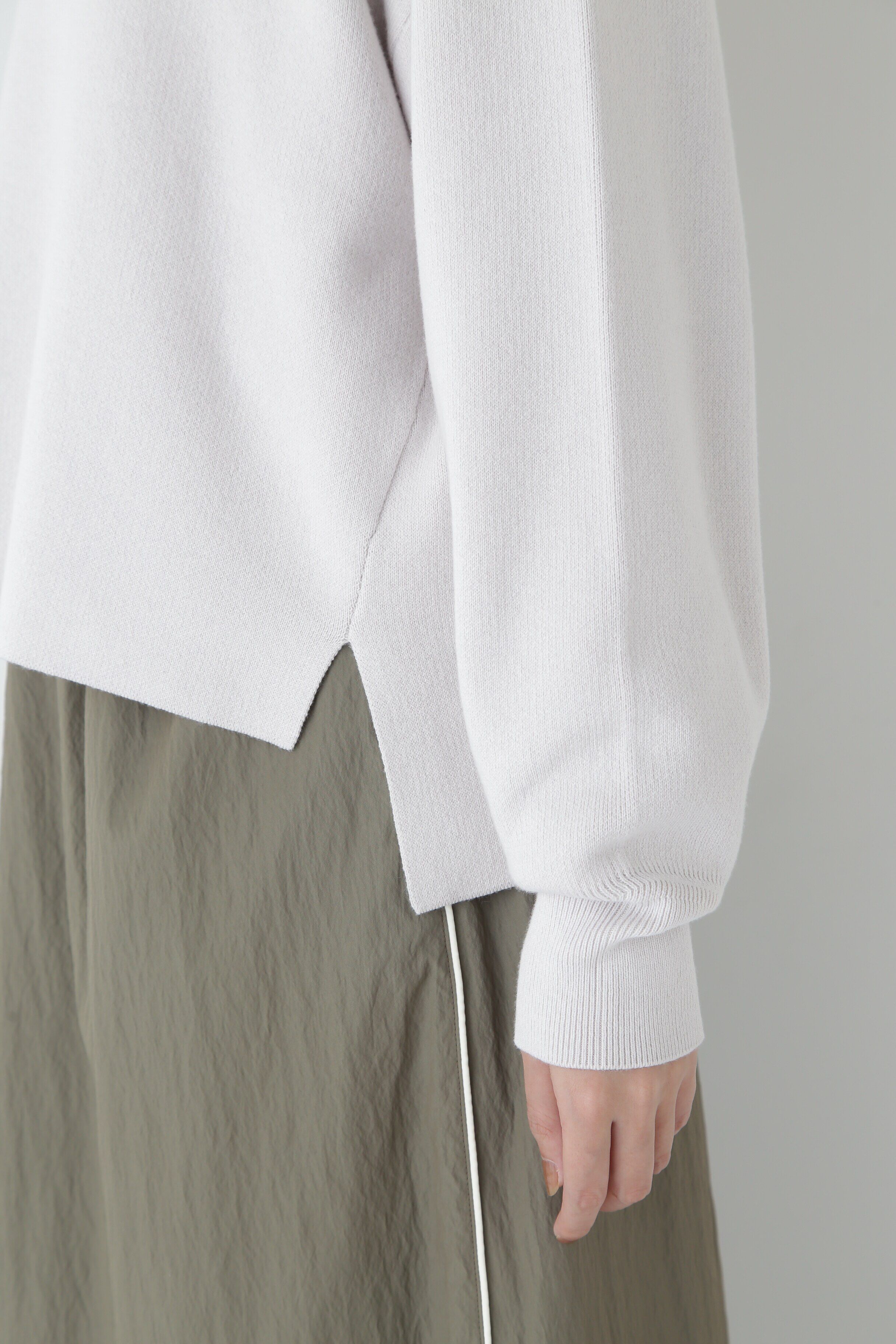  「◆【ウォッシャブル】コットンカシミヤジャカードプルオーバー」|ニット・セーター|