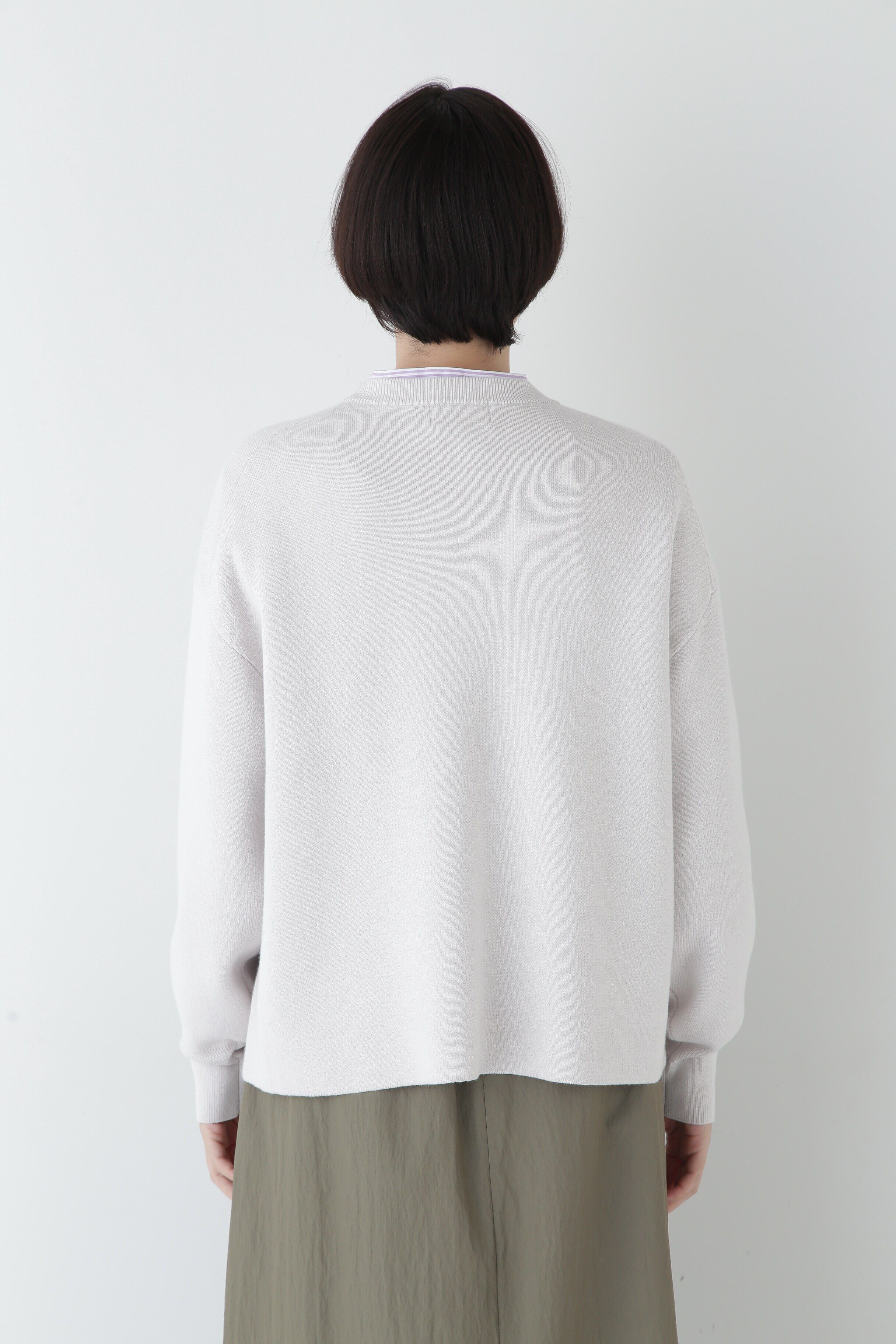  「◆【ウォッシャブル】コットンカシミヤジャカードプルオーバー」|ニット・セーター|