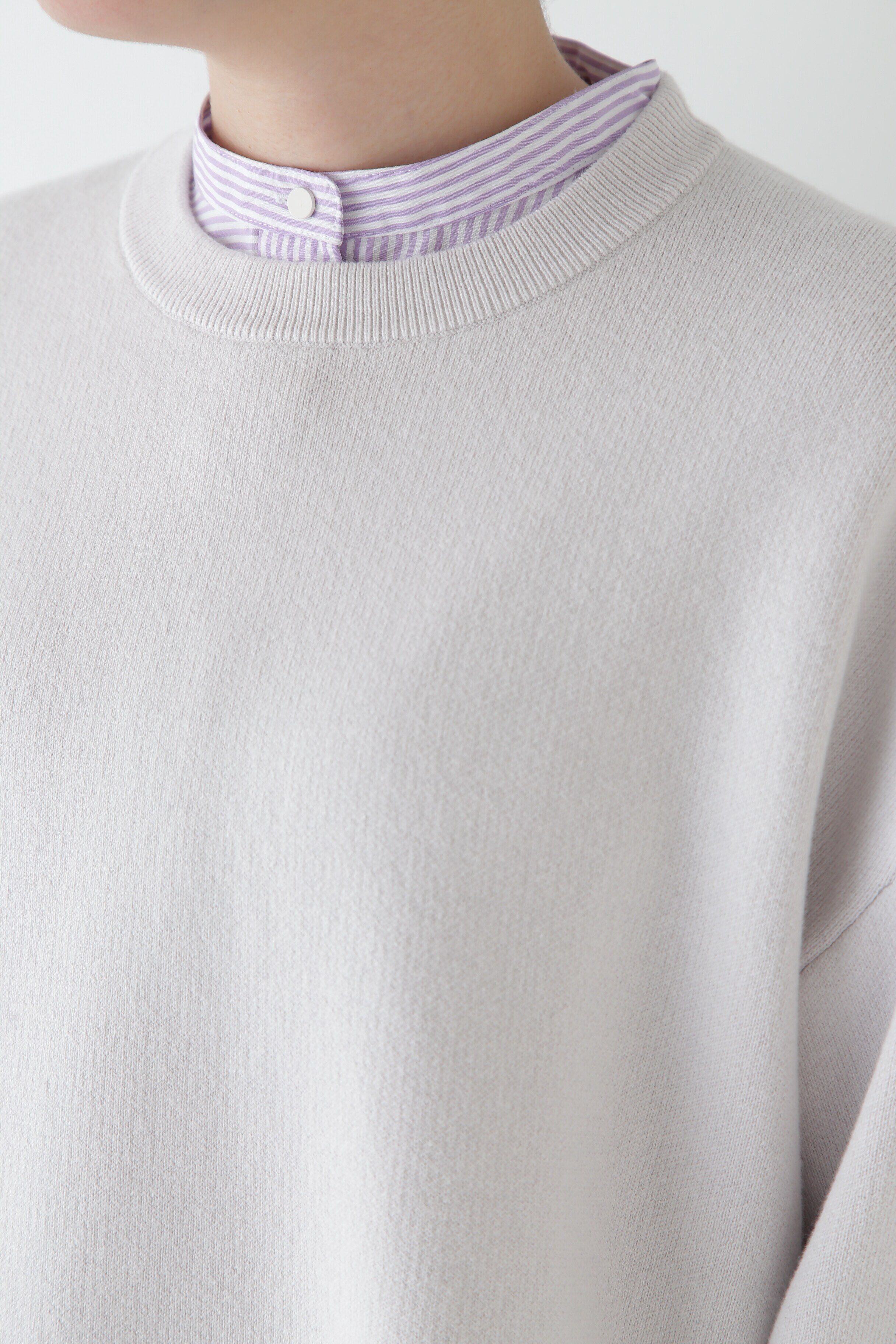  「◆【ウォッシャブル】コットンカシミヤジャカードプルオーバー」|ニット・セーター|