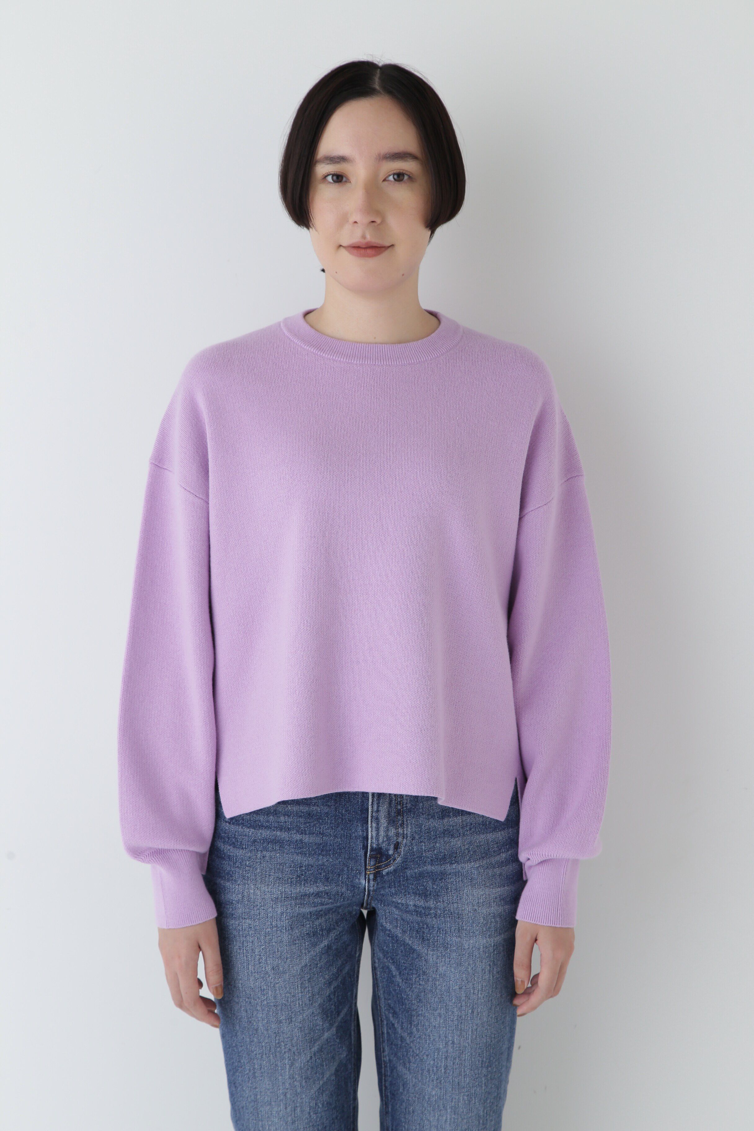  「◆【ウォッシャブル】コットンカシミヤジャカードプルオーバー」|ニット・セーター|