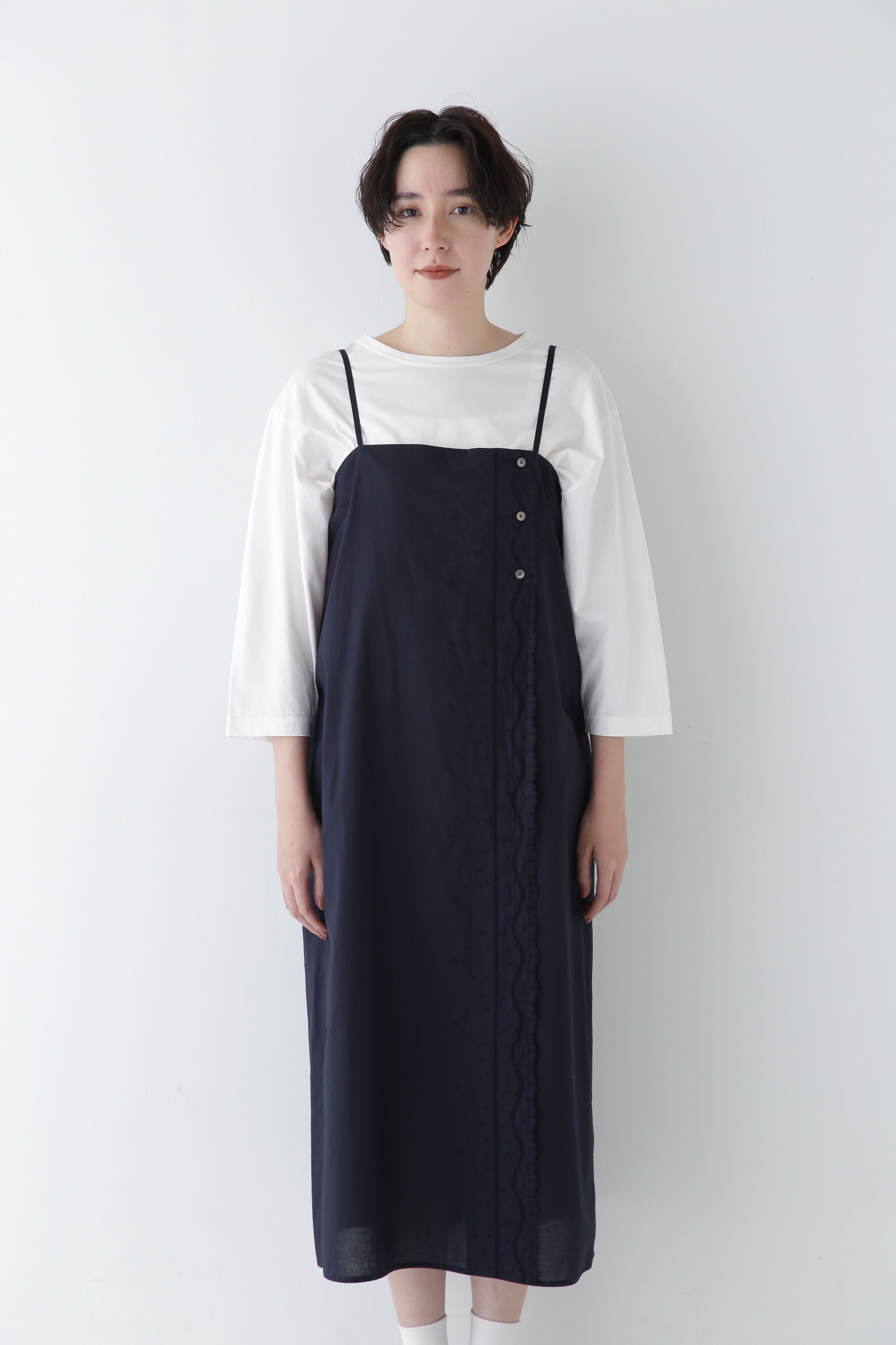  「◆ヴィンテージ風レースノースリワンピース」|ワンピース|