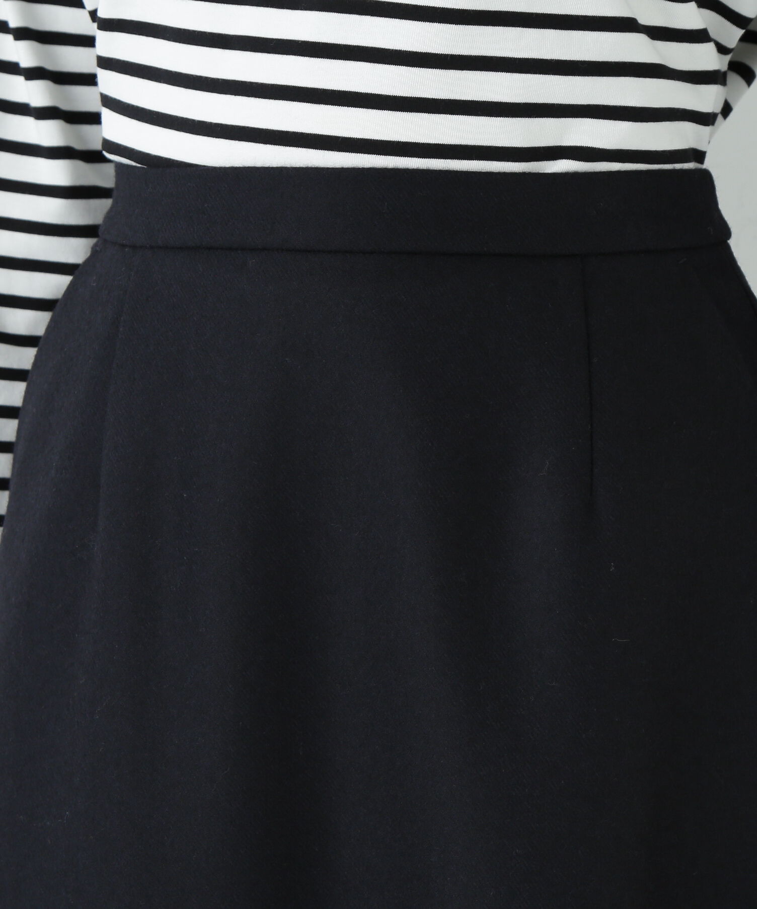  「ウールサキソニーコクーンスカート」|スカート|